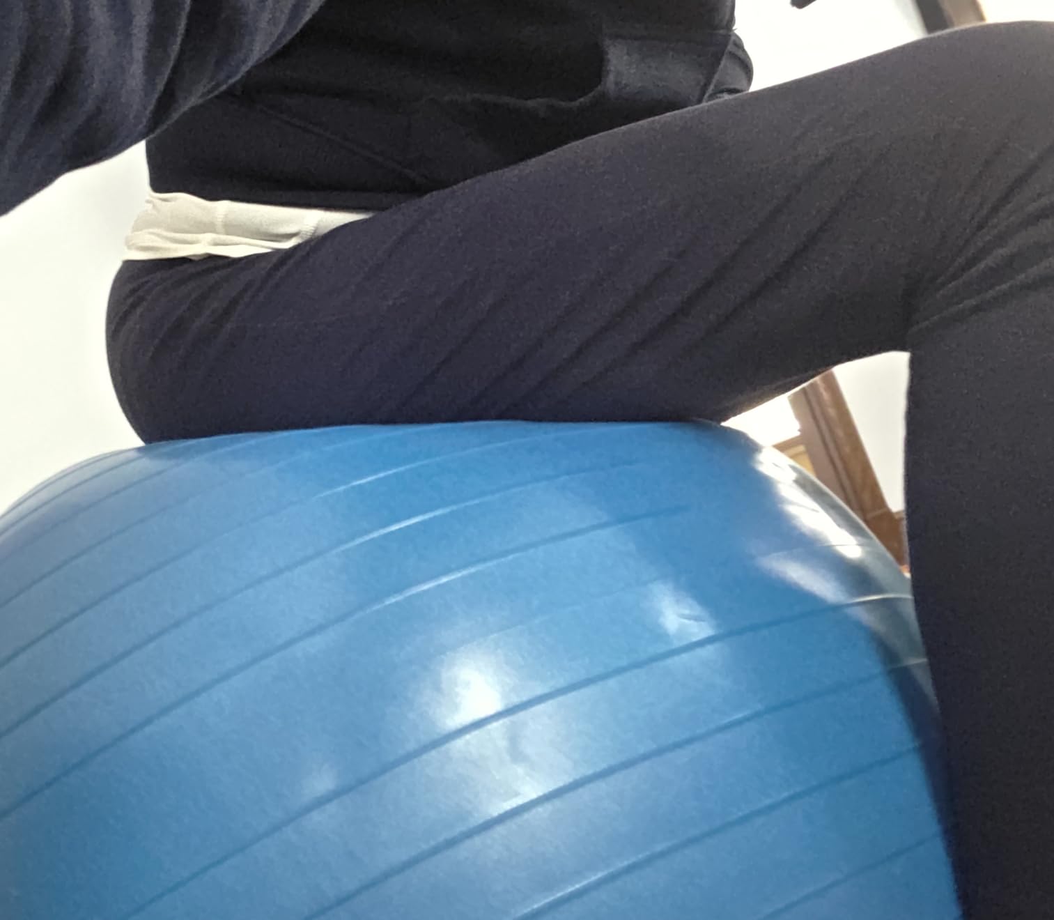 THERABAND Exercise and Stability Ball for Improved Posture, Balance, Core Fitness, Coordination and Rehab customer photo 1