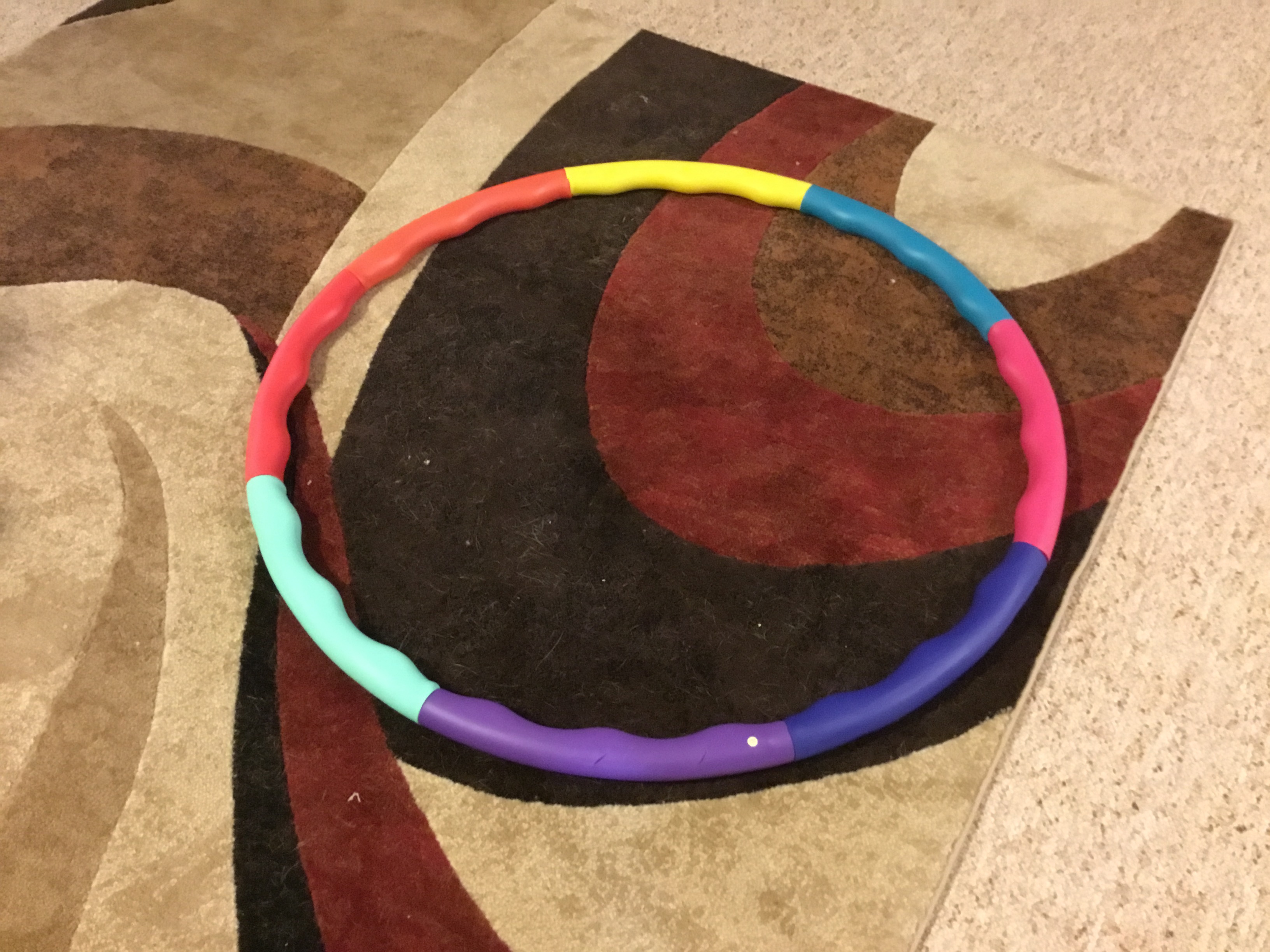 Weighted Hula Hoop, ACU Hoop 3L - 3.3 lb Large, Weight Loss Fitness Workout Sports Hoop with ridges customer photo 1