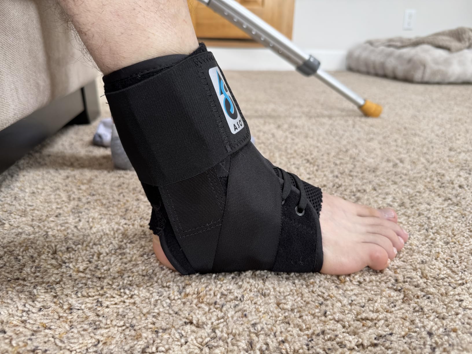 Med Spec ASO Speed Lacer - Ankle Brace for Sprained Ankle and Peroneal Tendonitis, Orthopedic Ankle Support for Men, Women, Adults, Teens and Kids, Sports Injury Recovery customer photo 2