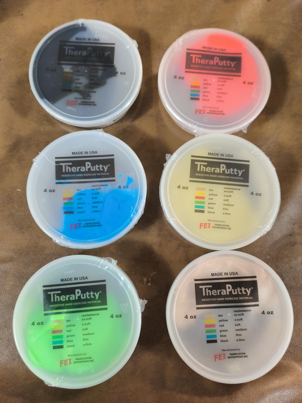 CanDo 10-2606 Theraputty Plus Hand Exercise Putty Set, 2oz, 6pcs customer photo 2