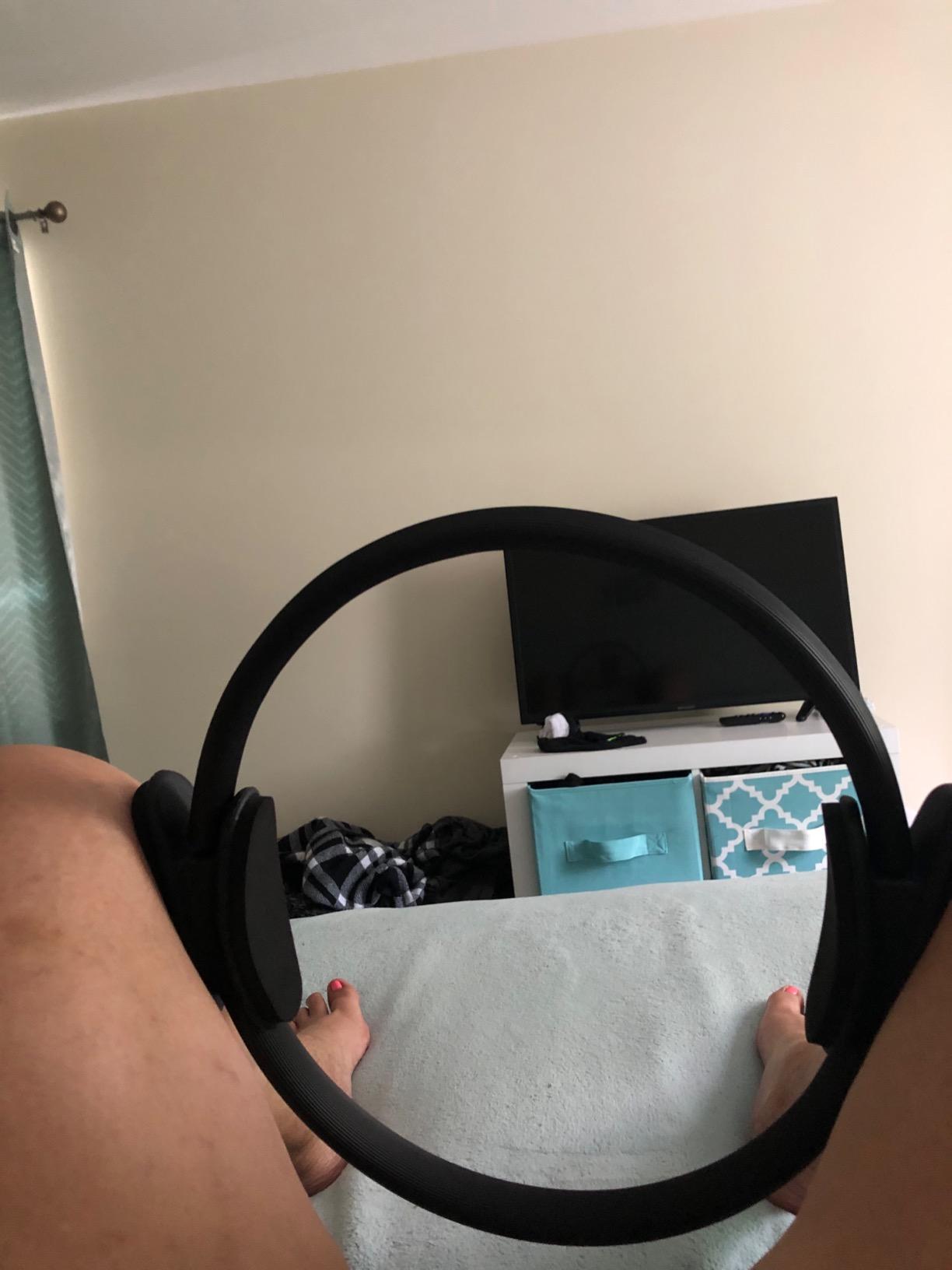 ProsourceFit Resistance Pilates Ring - Enhances Pilates Workouts with Light Resistance to Help Tone and Strengthen Your Entire Core and Body customer photo 1