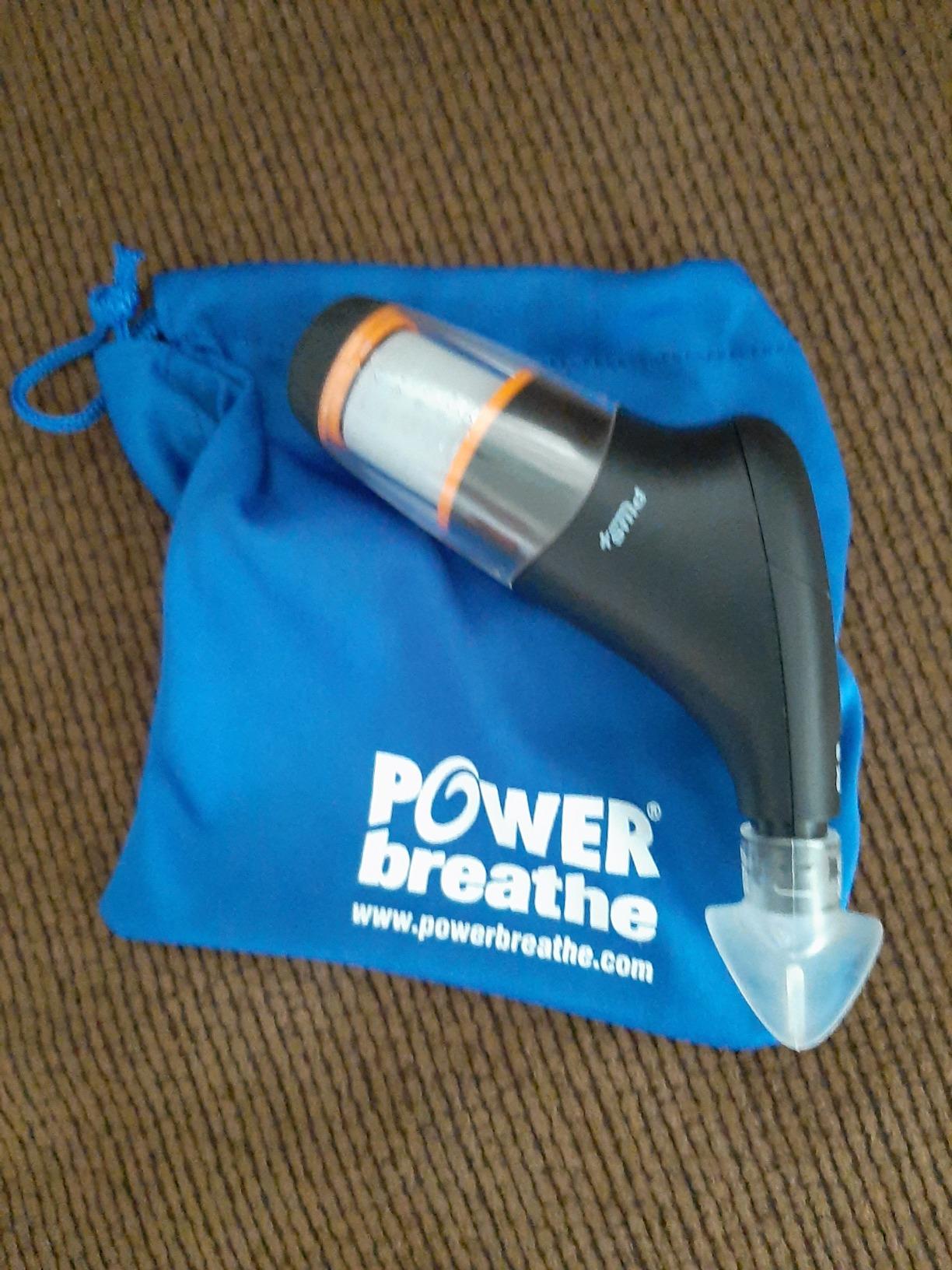 POWERbreathe - Breathing Exercise Device, Breathing Trainer and Therapy Tool to Strengthen Breathing Muscles and Help Lung Capacity, Handheld Inspiratory Muscle Trainer - Black, Medium Resistance customer photo 1