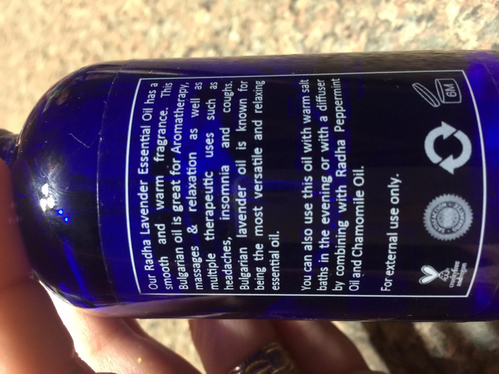 Radha Beauty Lavender Essential Oil 4 oz. - 100% Natural & Therapeutic Grade, Steam Distilled for Aromatherapy, Relaxation, Sleep, Laundry, Stress & Anxiety Relief, Meditation, Massage, Headaches customer photo 1