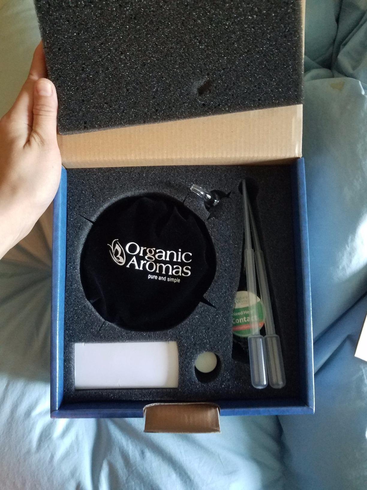 Nebulizing Pure Essential Oil Aromatherapy Diffuser, Premium Home & Professional Use, No Heat, No Water, No Plastic - Dark Radiance by Organic Aromas customer photo 2