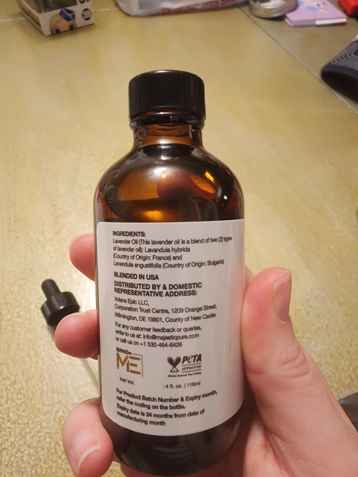 Majestic Pure Essential Oil with Glass Dropper - Essential Oils for Diffuser, Aromatherapy, Soap and Candle Making, Lavender Essential Oil, Lavender Oil, 4 Fl Oz customer photo 1