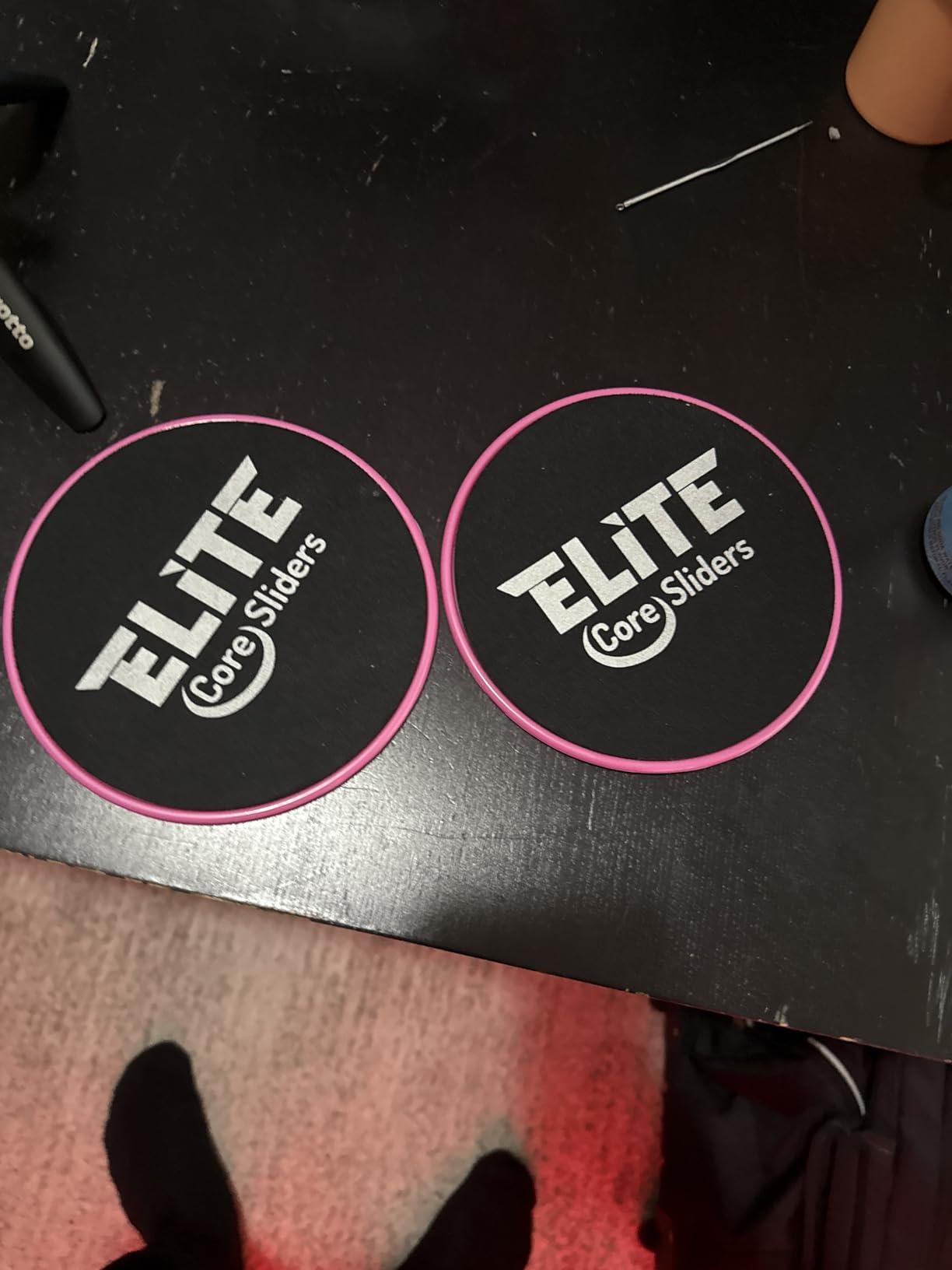 Elite Sportz Core Sliders for Working Out - Pack of 2 Compact, Dual Sided Gliding Discs for Full Body Workout on Carpet or Hardwood Floor customer photo 1