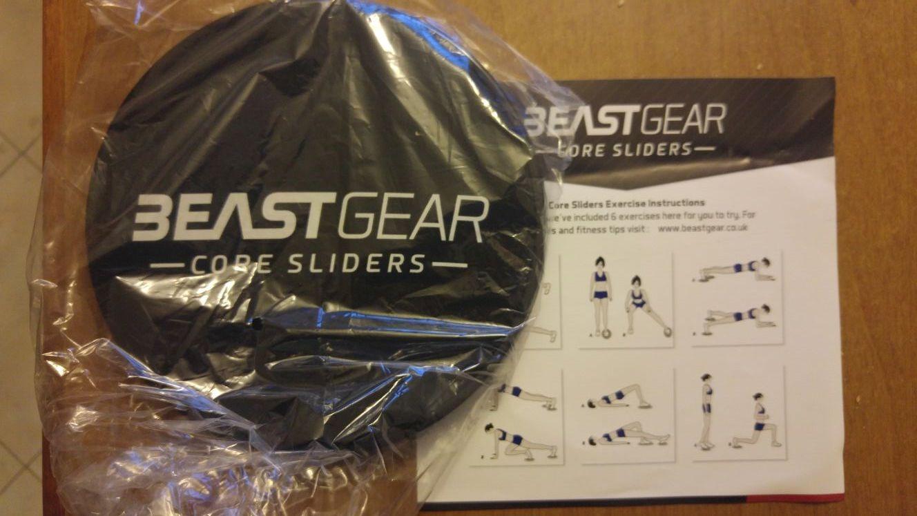 Core Sliders by Beast Gear - Double Sided Gliding Discs for Abdominal Exercises - Carpet and Hard Floors customer photo 1