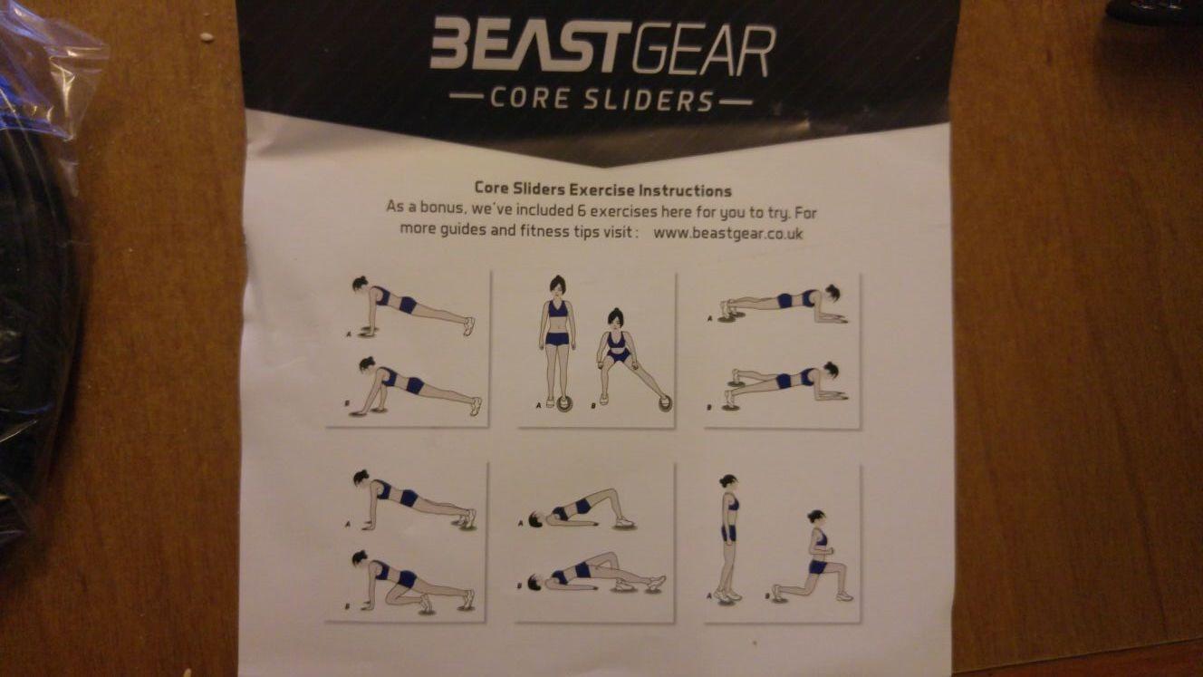 Core Sliders by Beast Gear - Double Sided Gliding Discs for Abdominal Exercises - Carpet and Hard Floors customer photo 2