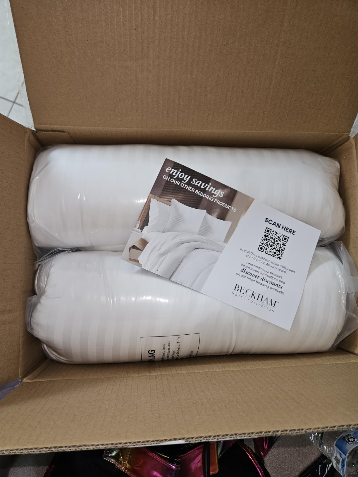 Beckham Hotel Collection Bed Pillows Standard/Queen Size Set of 2 - Original Soft Down Alternative Pillow for Sleeping - Soft Support for Back, Stomach or Side Sleepers customer photo 2