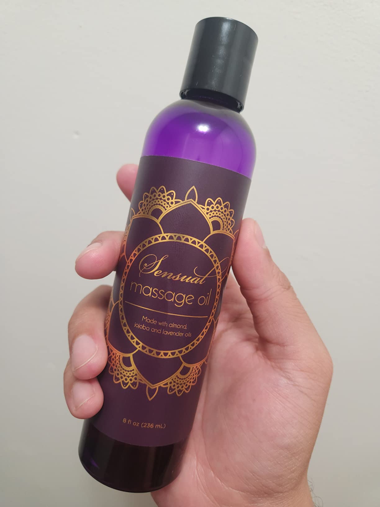 Luxurious Vanilla Massage Oil for Couples - Easy Glide Non Greasy Sweet Vanilla Sensual Massage Oils for Date Night with Silky Smooth Sweet Almond Oil Coconut and Jojoba - Vegan Non GMO & Gluten Free customer photo 2