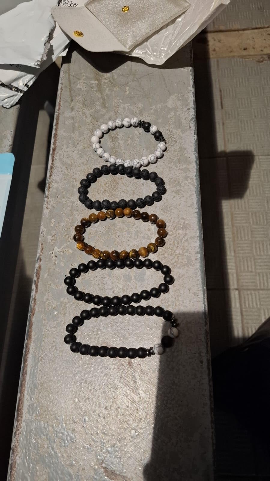 Men Women 8mm Natural Stone Lava Rock Diffuser Bracelet customer photo 1