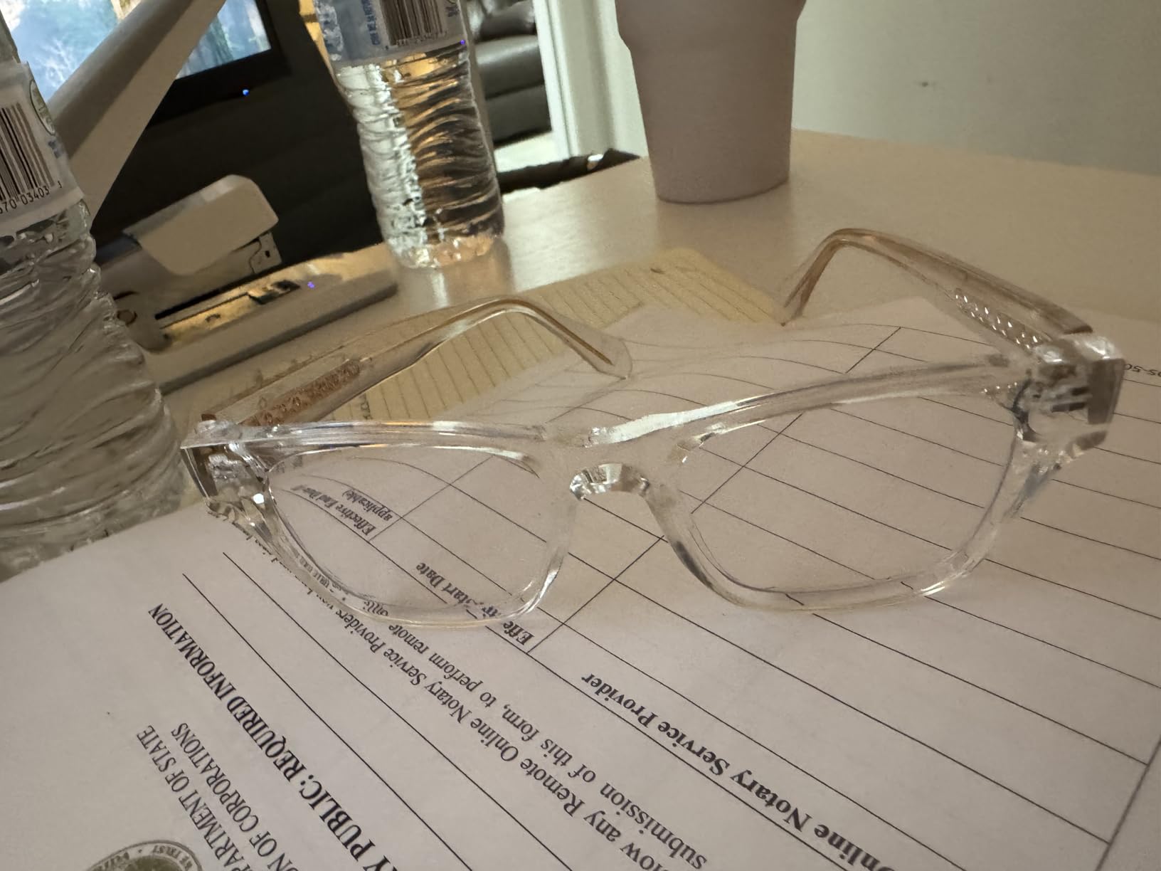 Cyxus Blue Light Glasses Men Women Reduce Eye Strain UV Blocking for Office Work Computer Screen 8082 customer photo 1