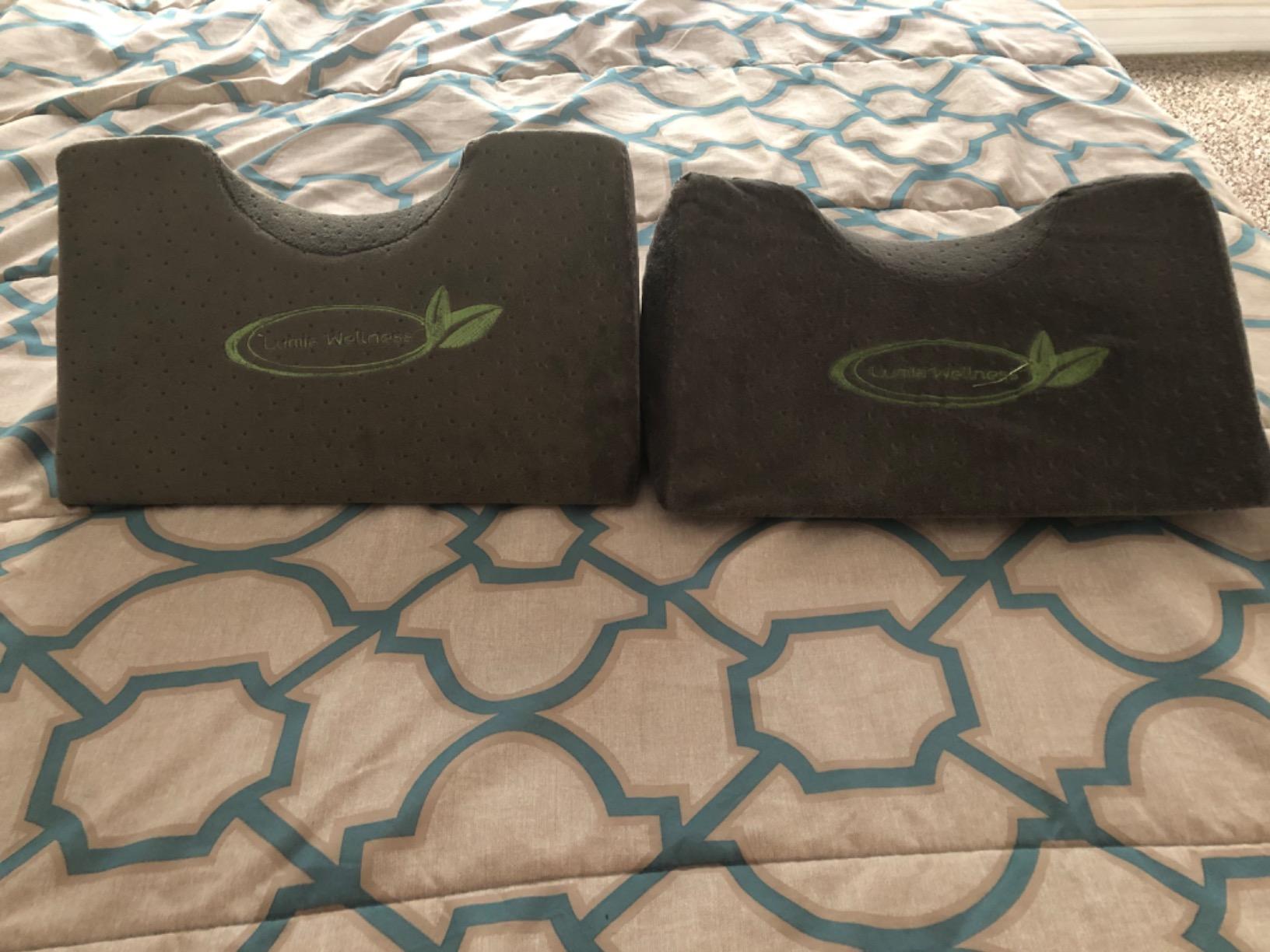 Lumia Wellness Cervical Wedge Pillow - Tension Muscle Relief & Relaxer, Contoured Support for Neck & Shoulder customer photo 1