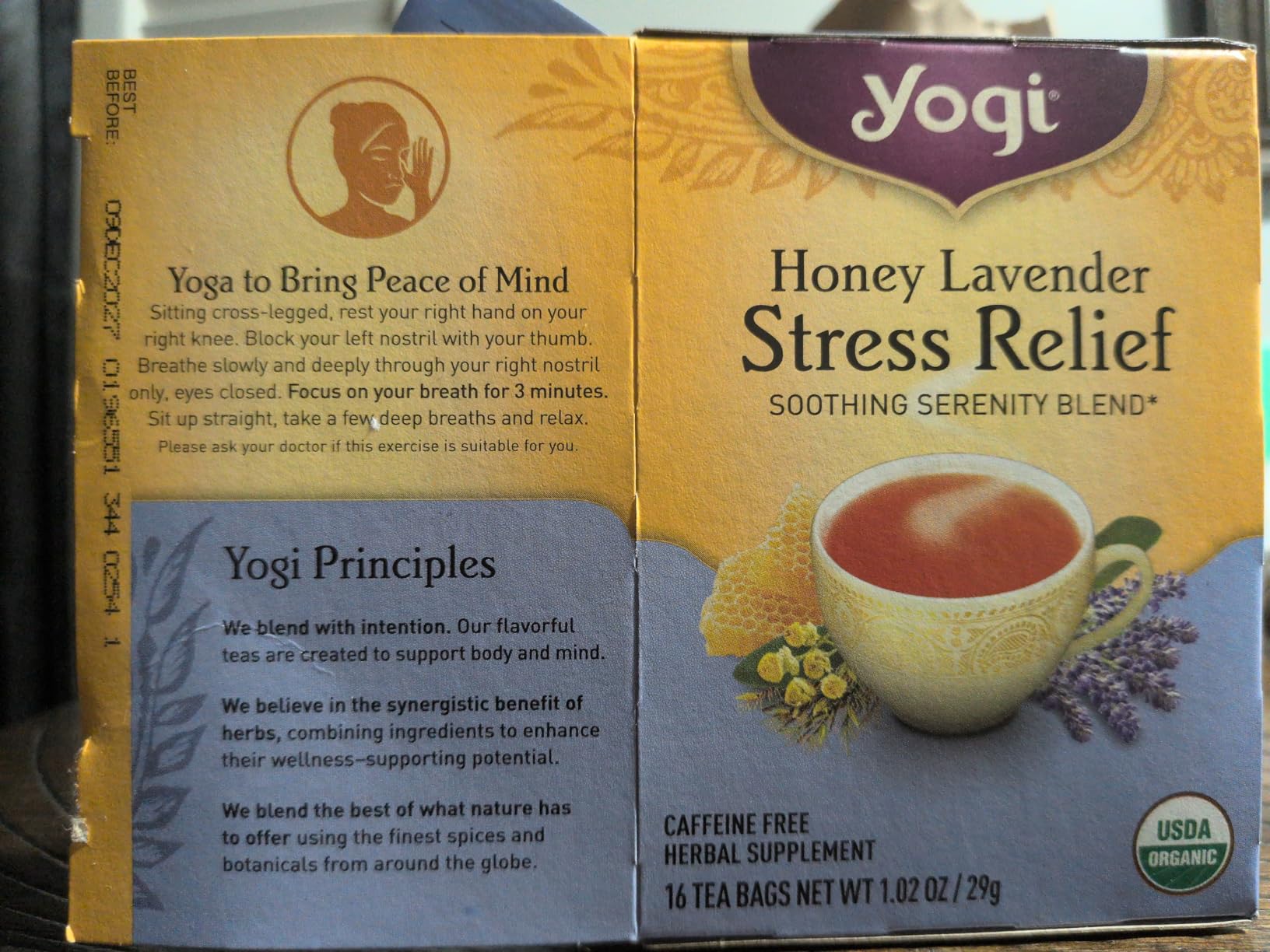 Yogi Stress Relief and Relaxation Variety Sampler, 16 Tea Bags (5 Pack) | Organic Relaxing Sampler with Blueberry Sage Stress Relief, Comforting Chamomile and Relaxed Mind Blends for Everyday Stress customer photo 2