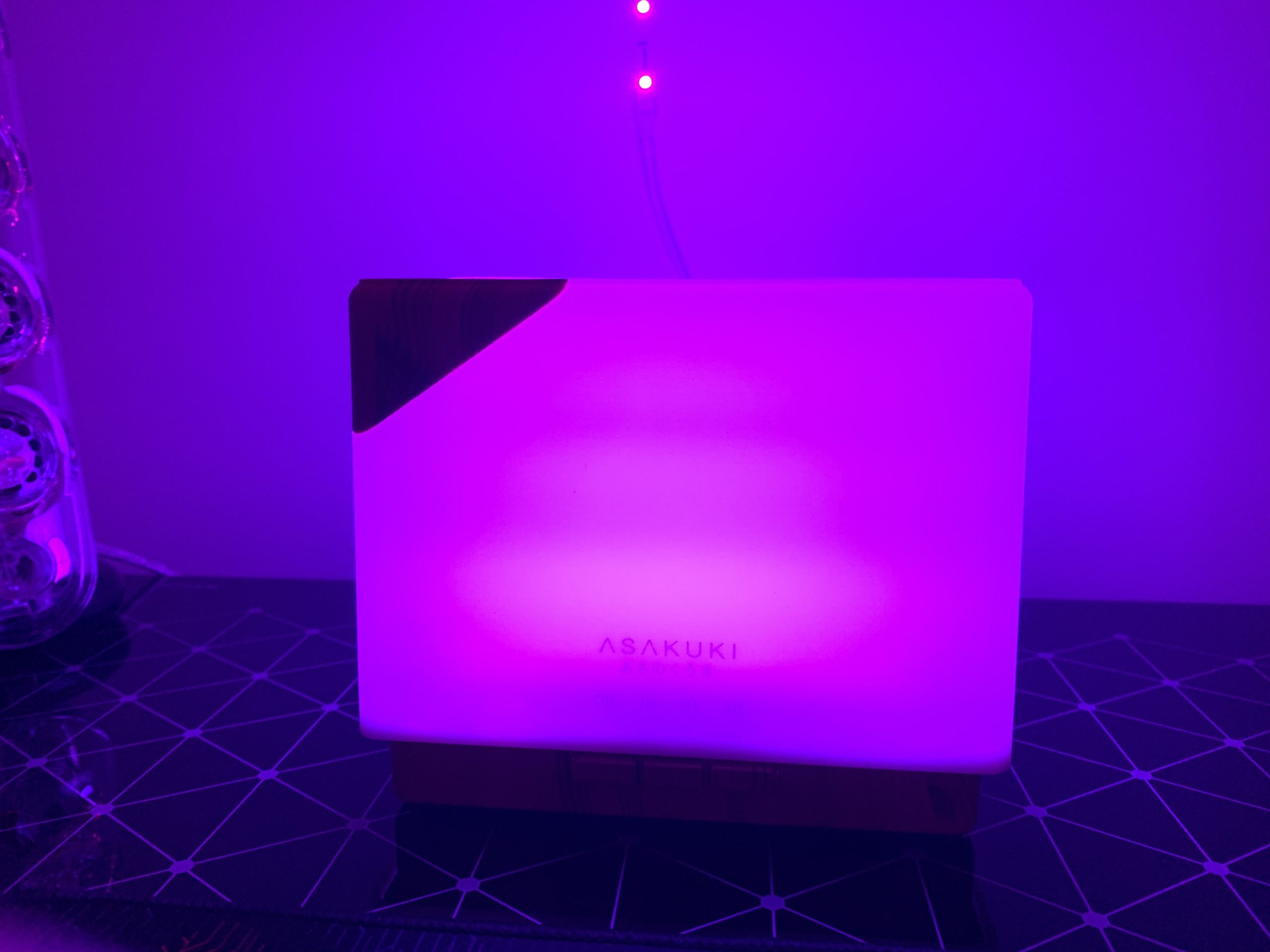 ASAKUKI Essential Oil Diffuser for Home Large 700 ml Humidifier | Automatic Shut-Off, Scent Aromatherapy Diffuser with 7 LED Lights for Living Room, Kitchen, Bedroom, Hotel - Yellow customer photo 2
