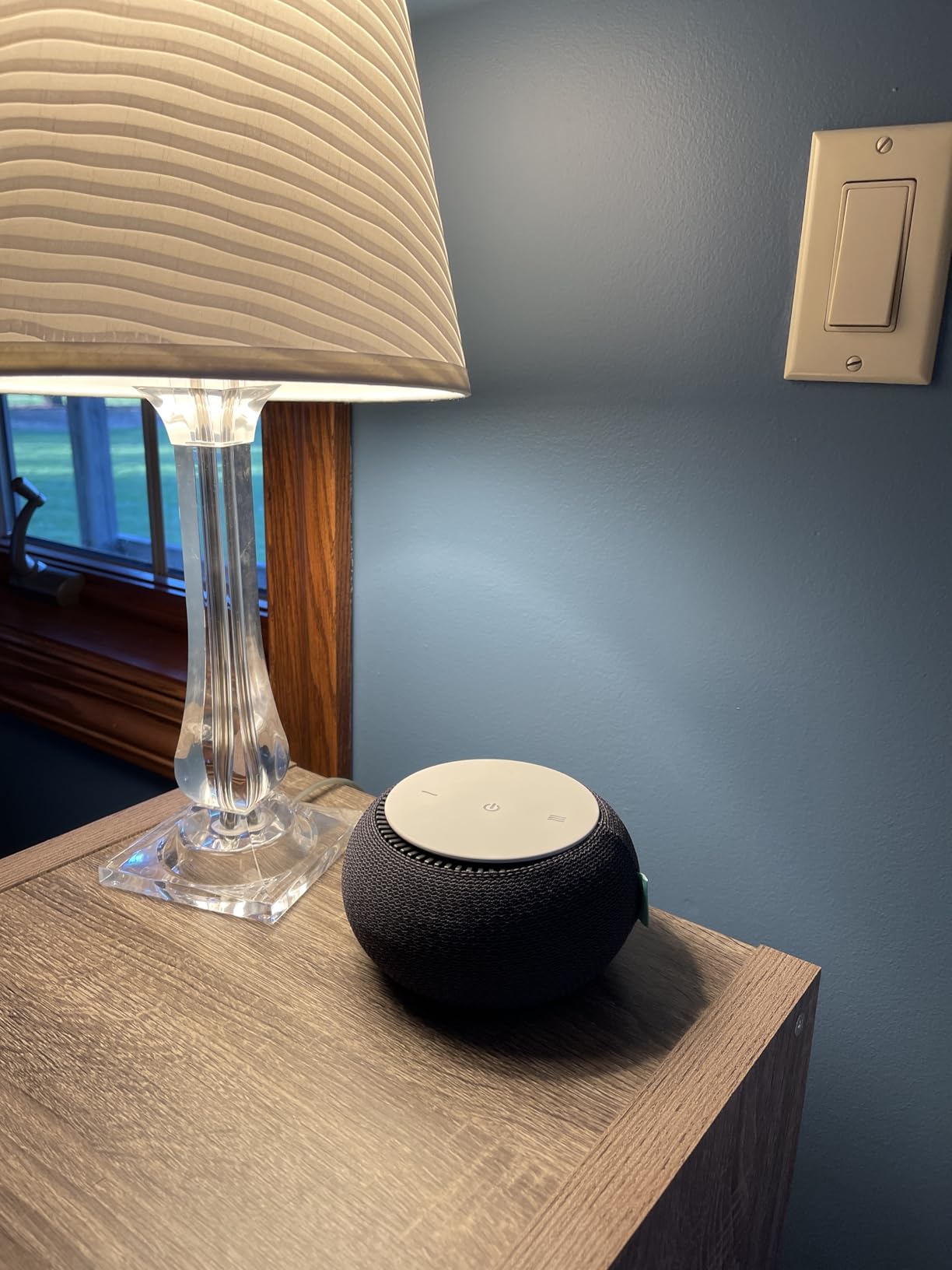 SNOOZ Smart White Noise Machine - Real Fan Inside for Non-Looping Sound, Portable Sleep Aid for Adults, Dogs, Travel, Home, Bedroom, Sleeping, Office Privacy, Therapy, & Baby Registry Essential - Cloud customer photo 2