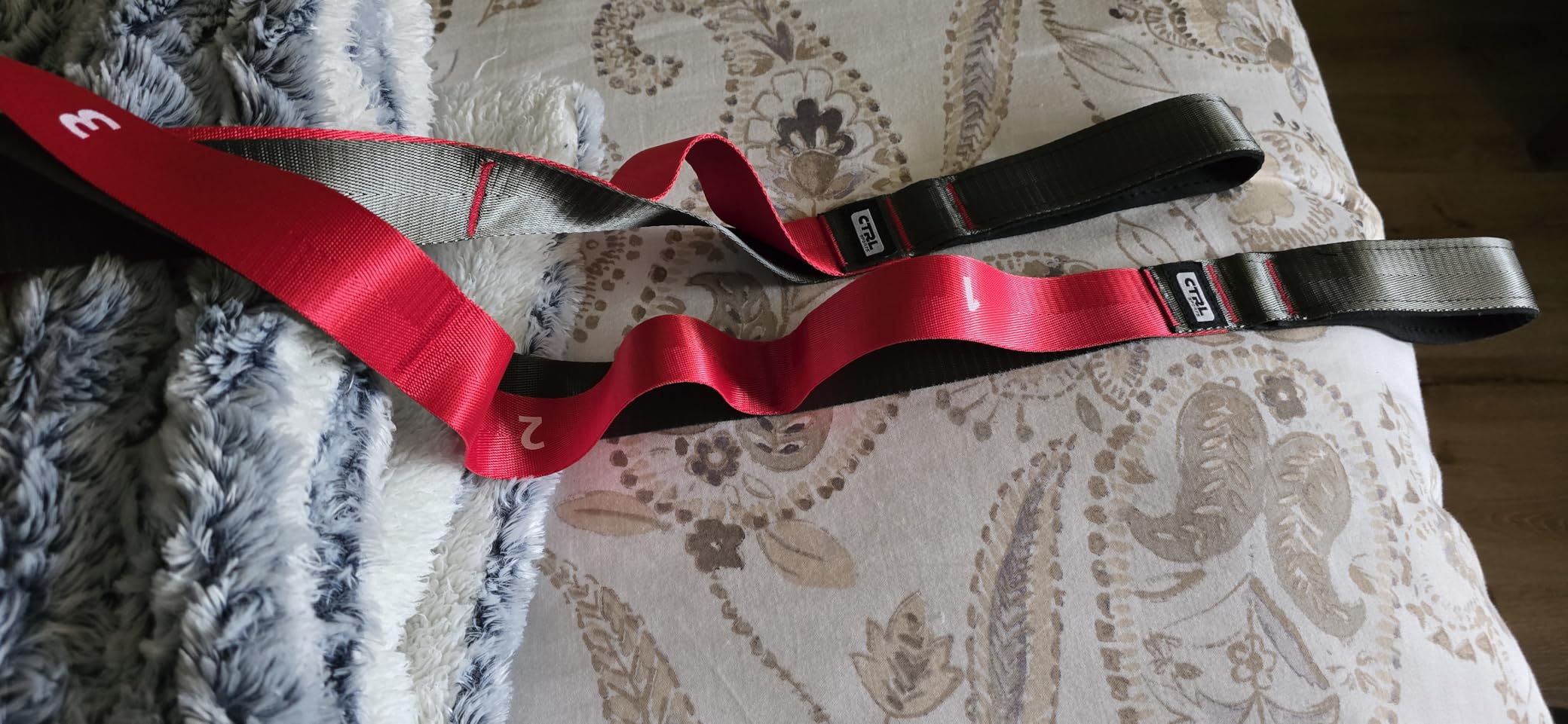Stretching Strap with Loops, Non Elastic Stretch Band for Physical Therapy | Video Exercises Included - Yoga Strap for Stretching Equipment and Flexibility customer photo 1