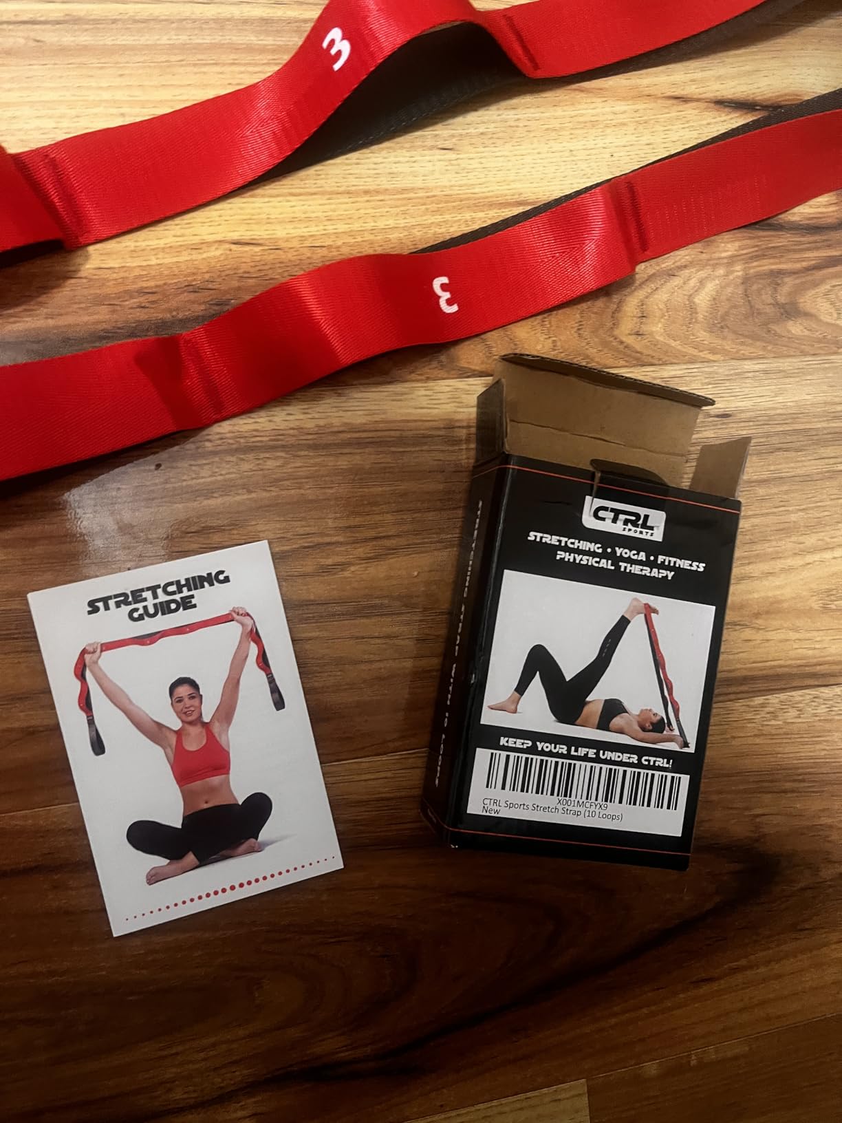 Stretching Strap with Loops, Non Elastic Stretch Band for Physical Therapy | Video Exercises Included - Yoga Strap for Stretching Equipment and Flexibility customer photo 2
