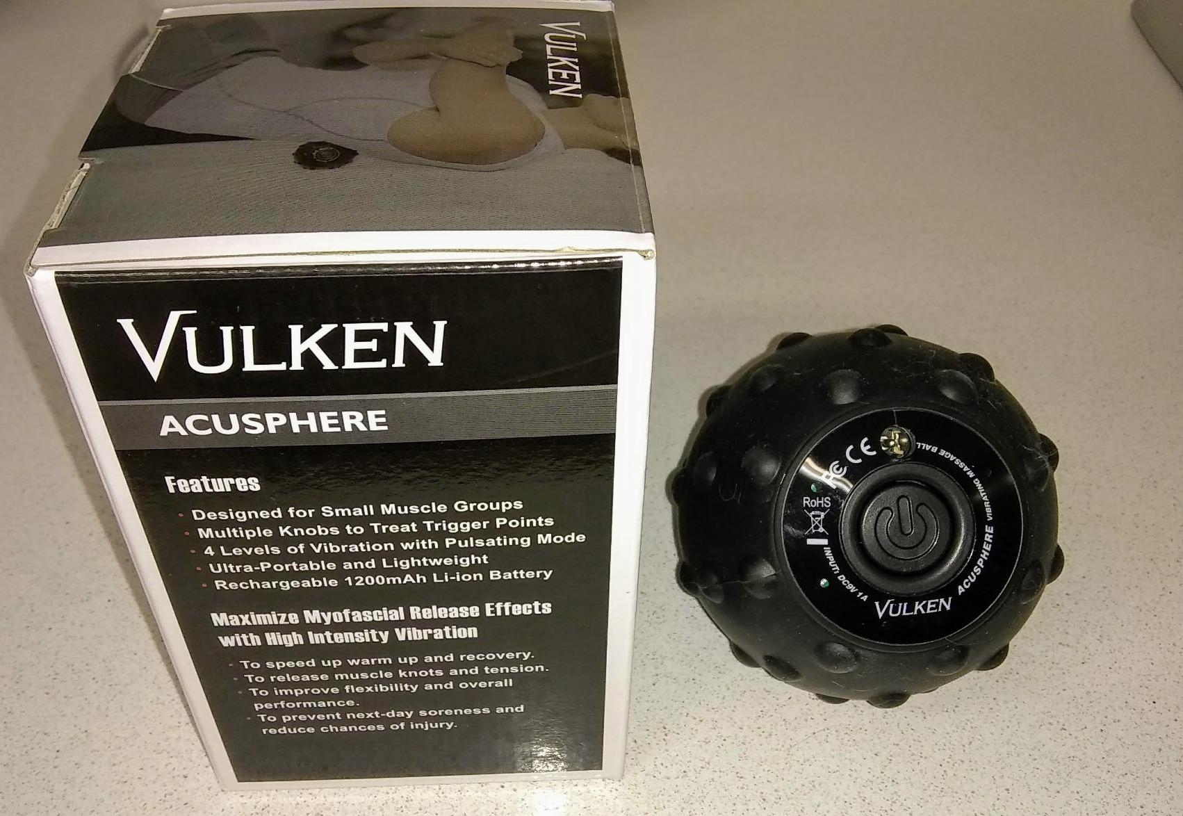 Vulken Vibrating Massage Ball for Muscle Recovery with SphereStrap - 4 Speeds High Intensity Trigger Point Massage Ball customer photo 2