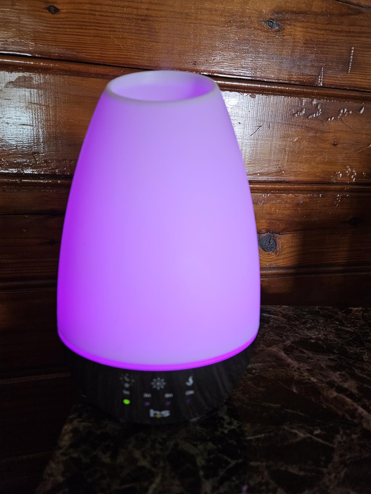 HealthSmart 500ML Essential Oil Diffuser for Large Rooms, Cool Mist Humidifier and Aromatherapy Diffuser, Adjustable Timer, Mist Mode and 7 LED Light Colors, White customer photo 2