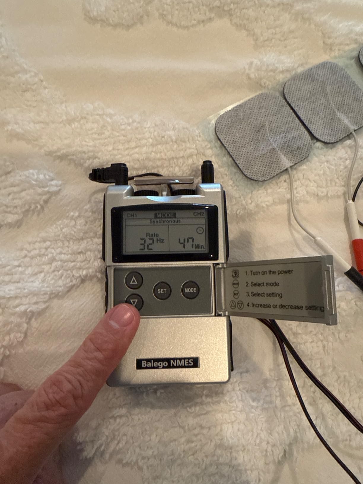 Balego EMS Digital Neuromuscular NMES Stimulator OTC customer photo 2