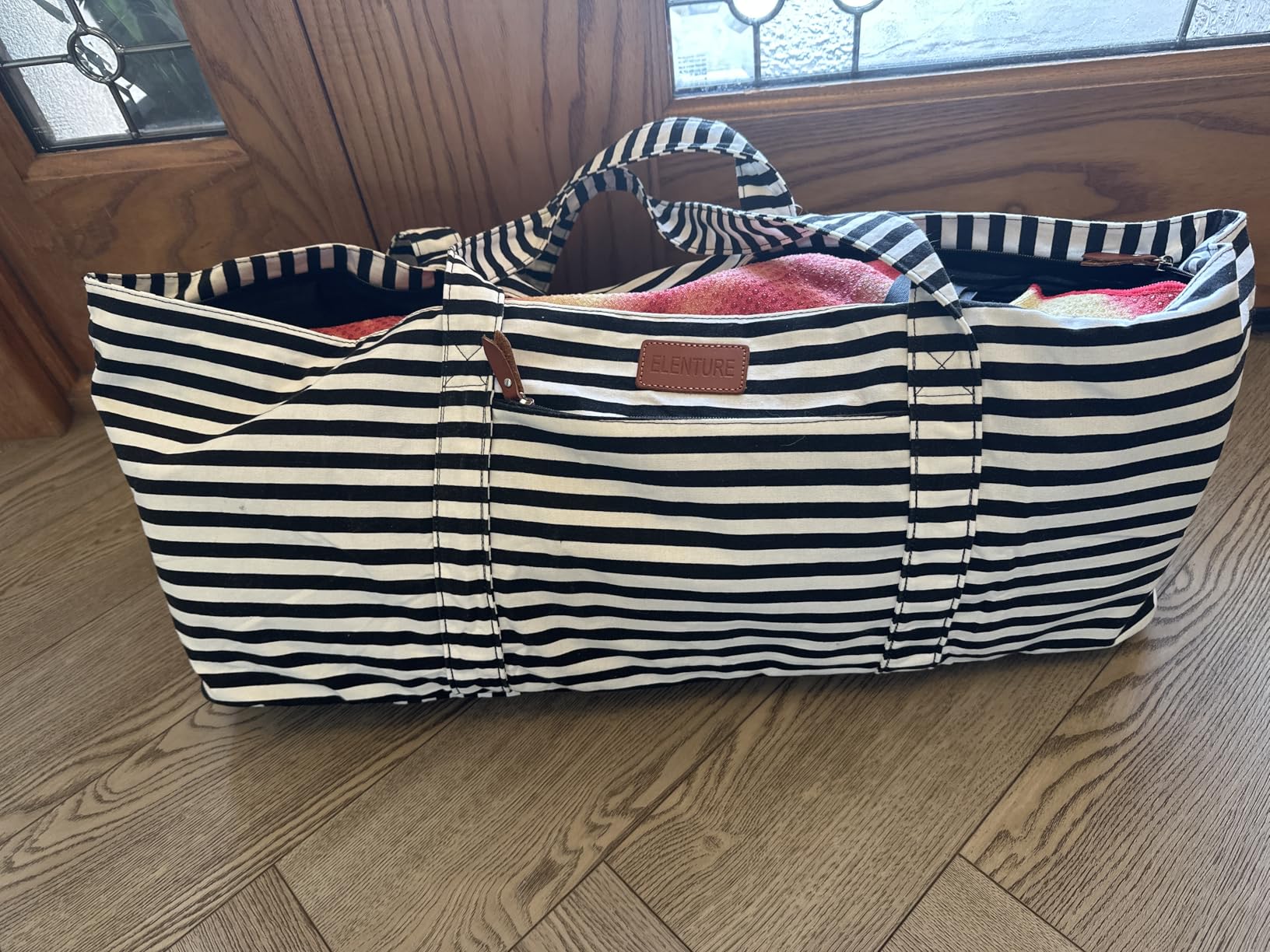 Large Yoga Mat Bag for Women Men, Travel Gym Bag for Pilates Office Beach Workout, Yoga Mat Tote Carrier with Mat Strap for 1/4
