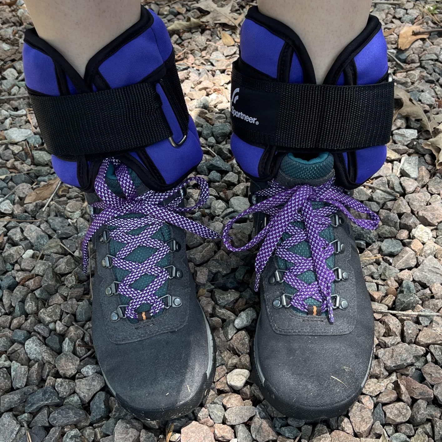 Sportneer Adjustable Ankle Weights for Women and Men 7 lbs/Pair Adjustable Leg Weights with Secure Straps, Strength Training Weighted for Yoga, Walking, Running, Aerobics, Gym, Physical Therapy customer photo 1