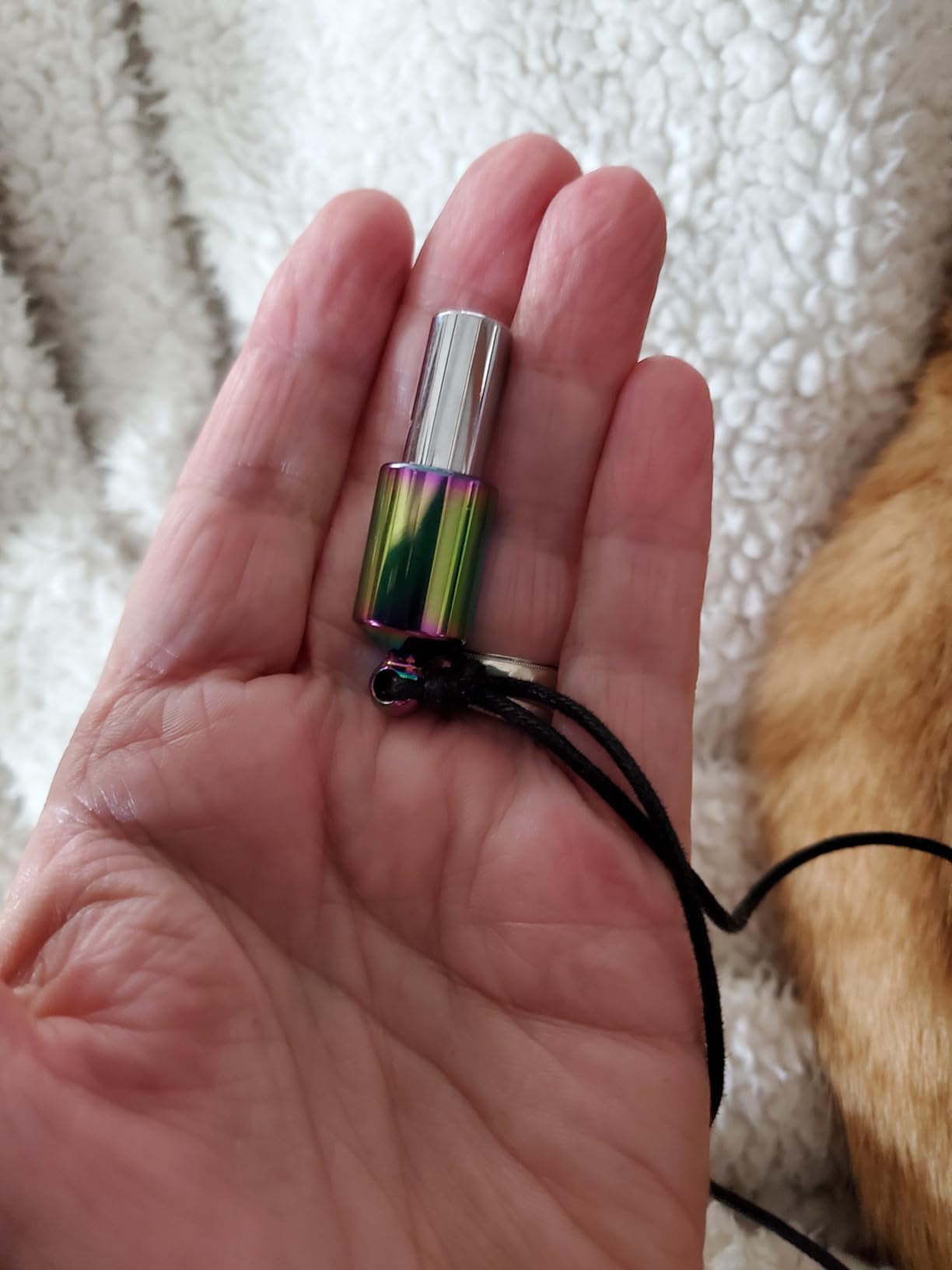 LOVETUNER 528Hz Breathing Necklace for Stress Relief, Mindfulness & Meditation | Sound Healing Whistle for Anxiety, Focus, Calm & Relaxation | Emotional Wellness, Inner Peace & Balance Necklace customer photo 2