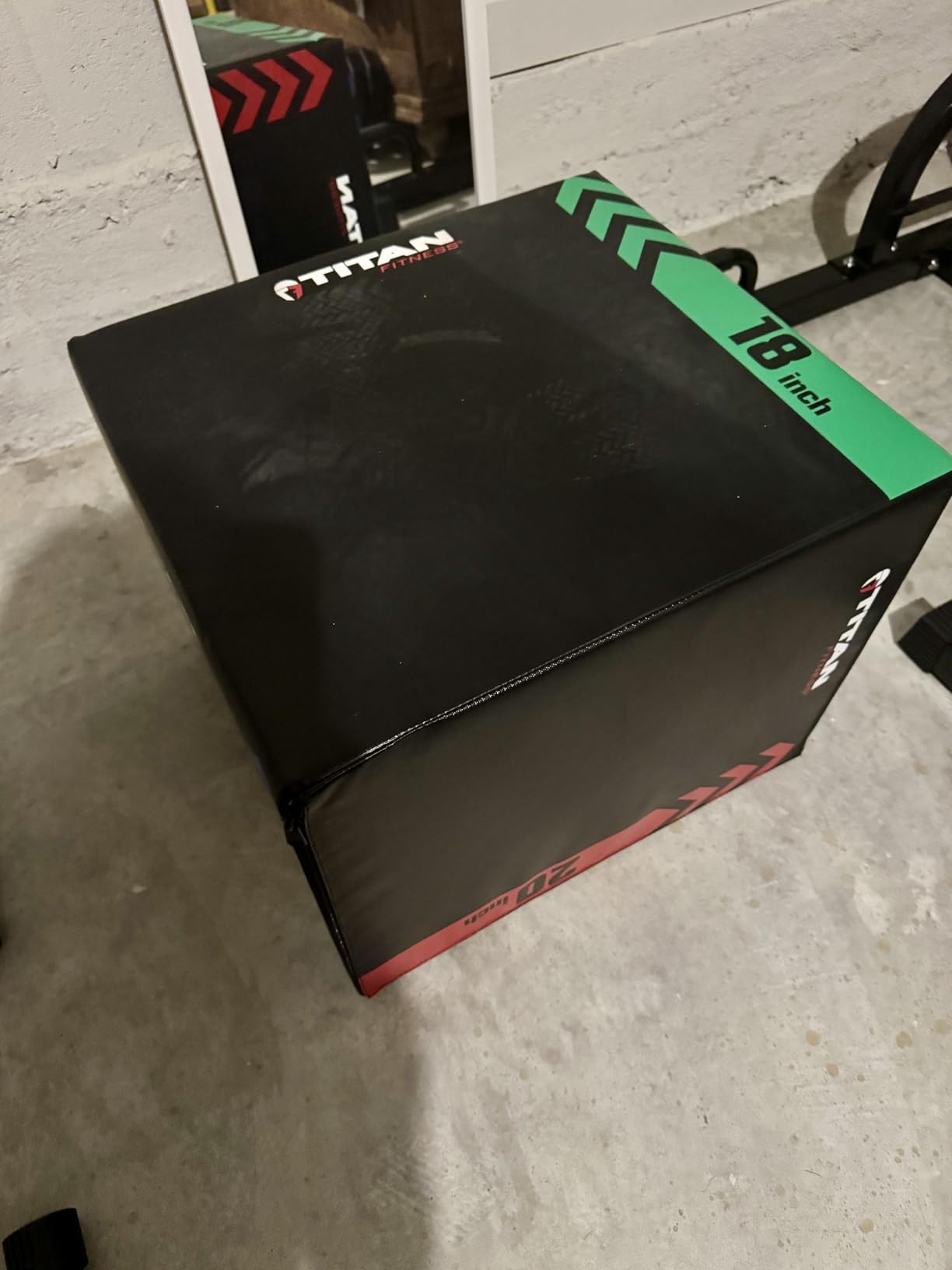 Titan Fitness Heavy Foam Plyometric Box - Pro-Duty HIIT Exercise Foam Plyo Step-Up, Box Squat, Home Garage Gym Training, Youth & Regular Sizes customer photo 1