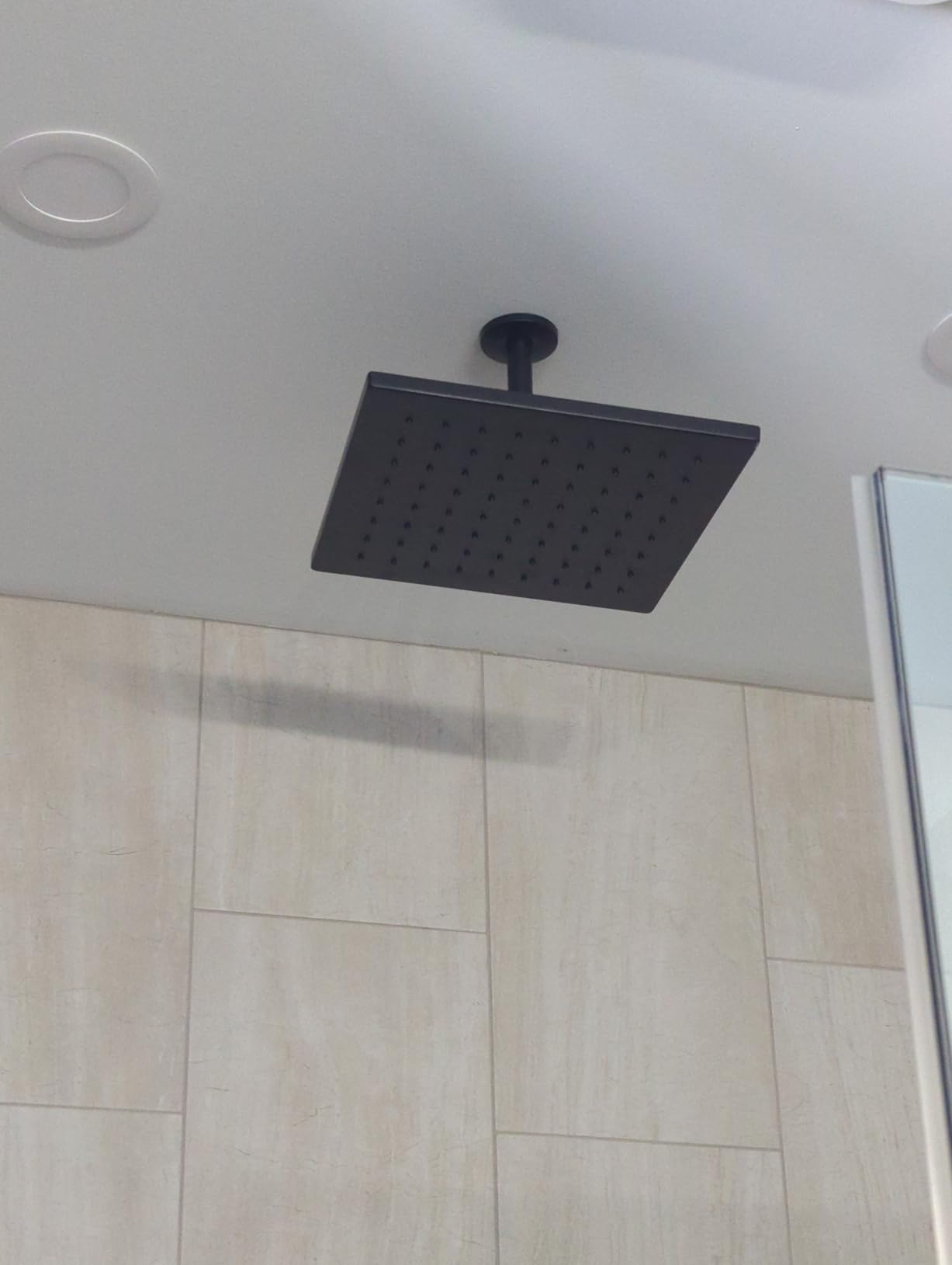 Delta Brushed Gold Square Rain Shower Head, 12 Inch Metal Large Shower Head Rainfall, Overhead Rain Showerhead, 1.75 GPM Flow Rate, Champagne Bronze 52159-CZ customer photo 1