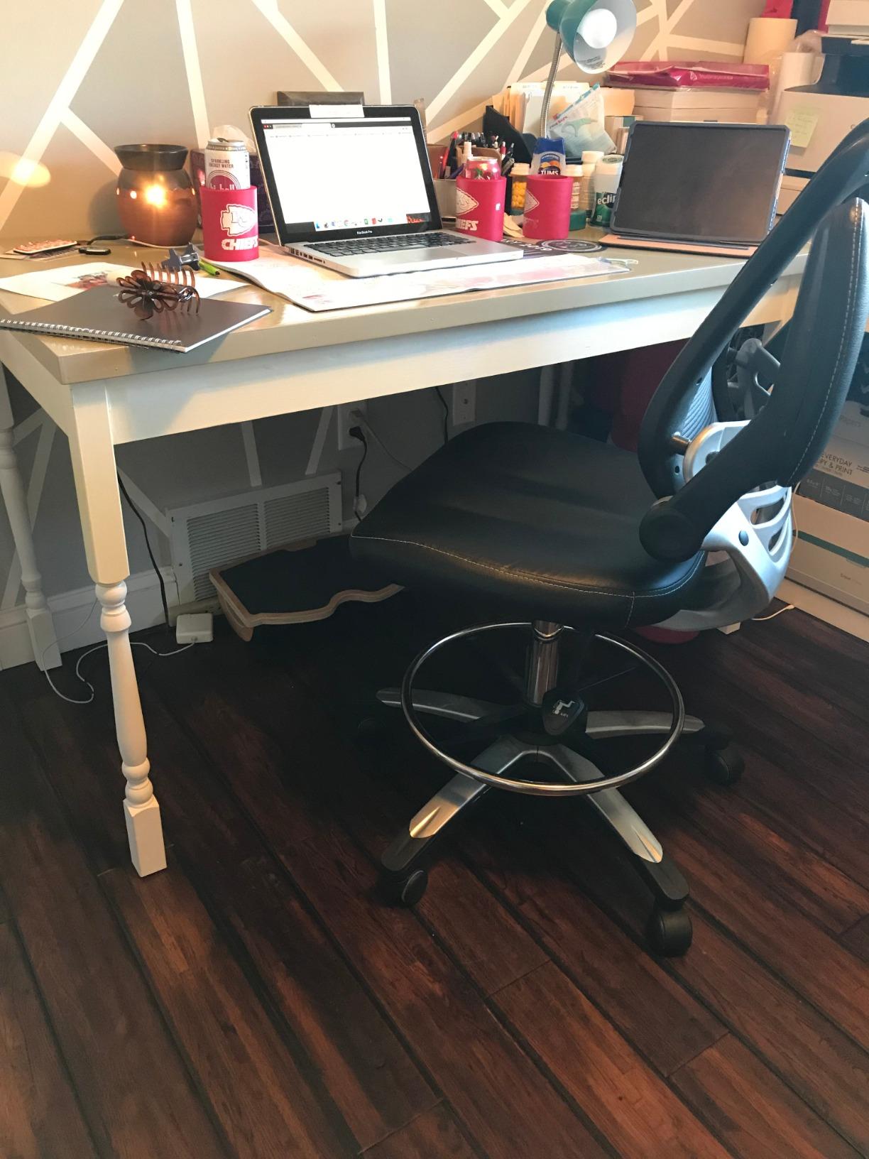 StrongTek Ergonomic Wood Foot Rest for Enhanced Circulation & Comfort, 350lbs Capacity, Rocker Balance Board for Standing Desks, Non-Slip, No Assembly, 18