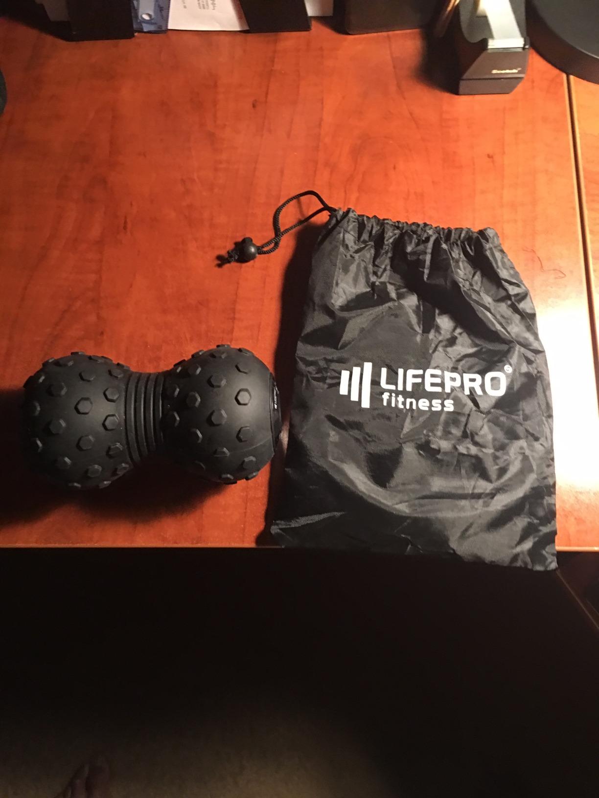 Lifepro 4-Speed Vibrating Massage Ball - Peanut Massager Combines a Lacrosse Ball with Vibrating Foam Roller customer photo 2