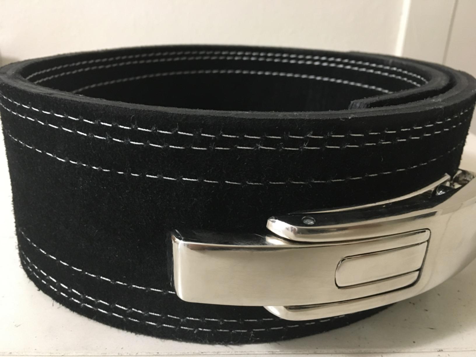 Hawk Sports Weightlifting Belt for Men and Women, Black 10mm Thick, 4-Inch Wide Lever Belt for Safely Increasing Weight and Lifting Power for Deadlifts, Squats, and Other Workouts customer photo 2