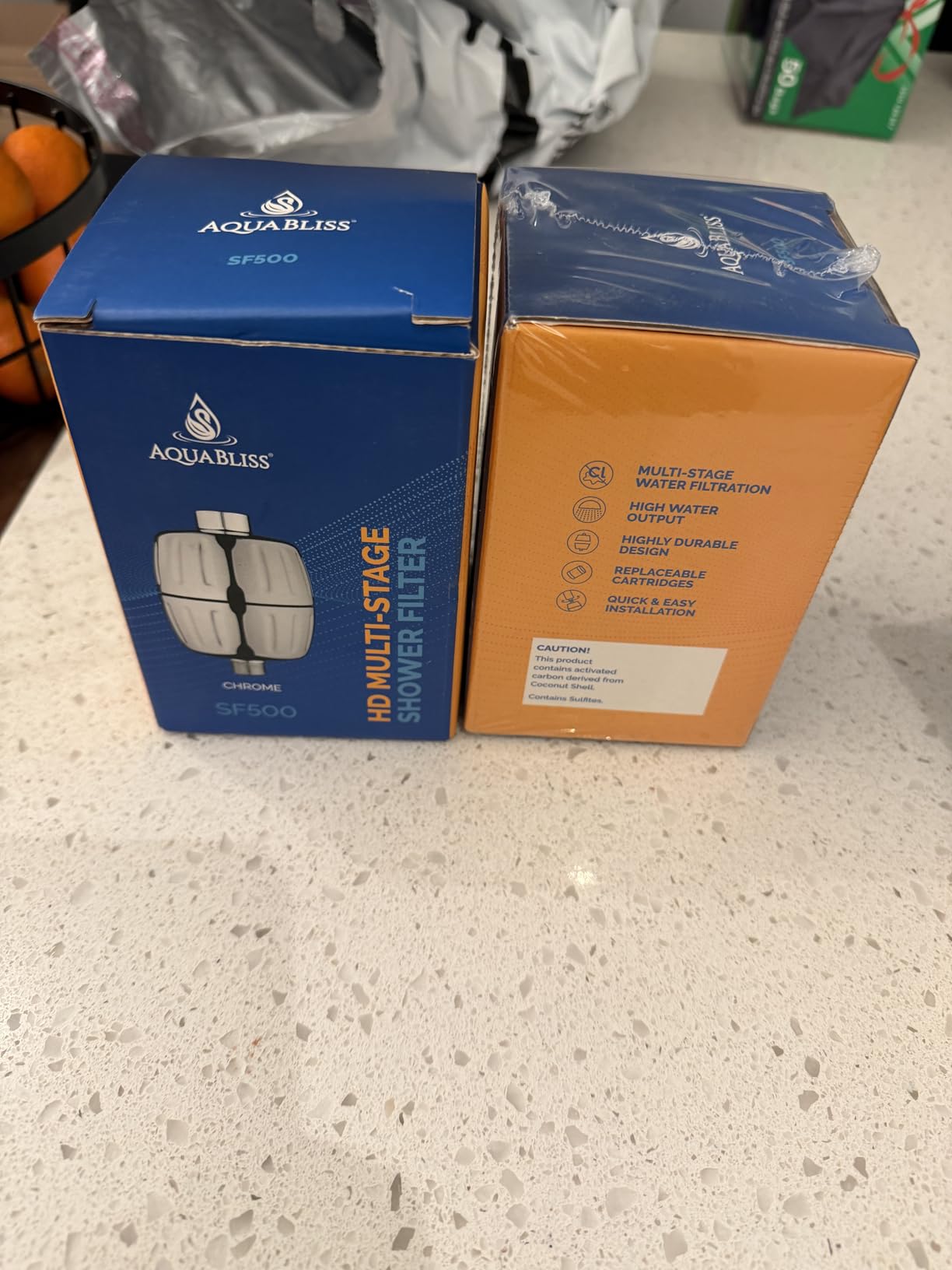 Aquabliss HEAVY DUTY Shower Filter - Latest Superior Advanced 30x Filtration - Universal Multi-Stage Shower Head Filter Reduces Chemicals, Chlorine & Odors - Chrome (SF500) customer photo 2