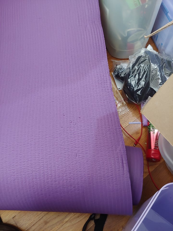 BalanceFrom Yoga Mat, 1-Inch Extra Thick High Density Exercise Mat, Anti-Tear Exercise Yoga Mat with Carrying Strap, Suitable for Various Yoga Exercises, Multiple Colors customer photo 2