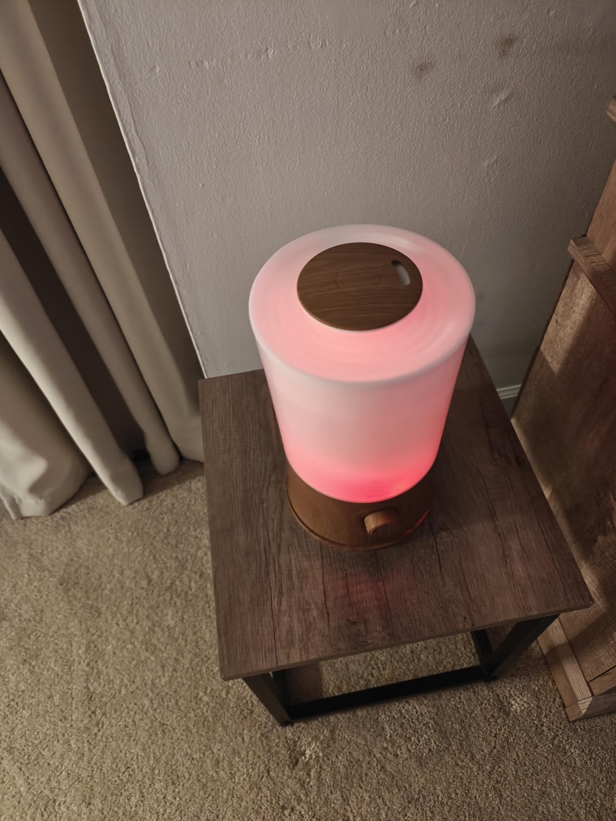 BlueHills Premium 2000 ML XL Essential Oil Diffuser Aromatherapy Humidifier for Large Room Home 40 Hour Run Huge Coverage Area 2 Liter Extra Large Capacity Diffuser High Mist Dark Wood Grain customer photo 2