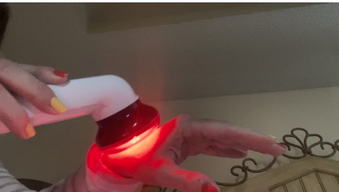 M PAIN MANAGEMENT TECHNOLOGIES Red Light Therapy Infrared Heating Wand by Theralamp - Handheld Heat Lamp Includes Replacement Bulb customer photo 1