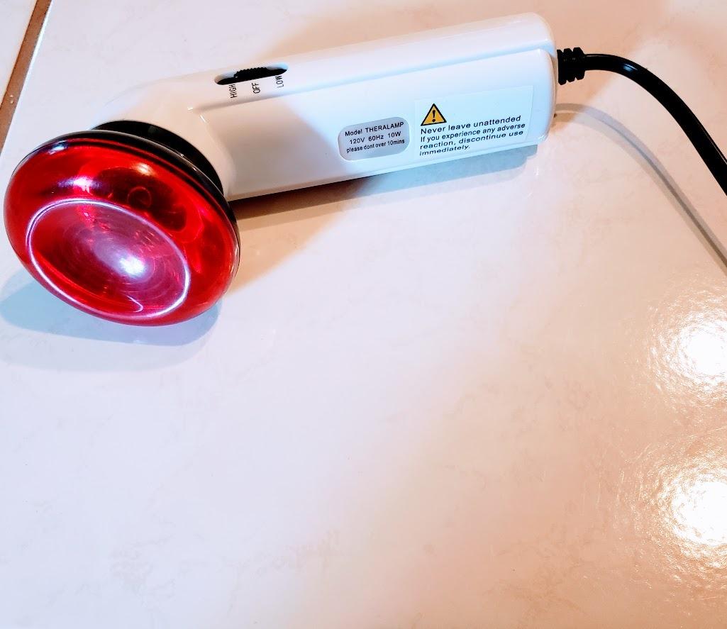 M PAIN MANAGEMENT TECHNOLOGIES Red Light Therapy Infrared Heating Wand by Theralamp - Handheld Heat Lamp Includes Replacement Bulb customer photo 2