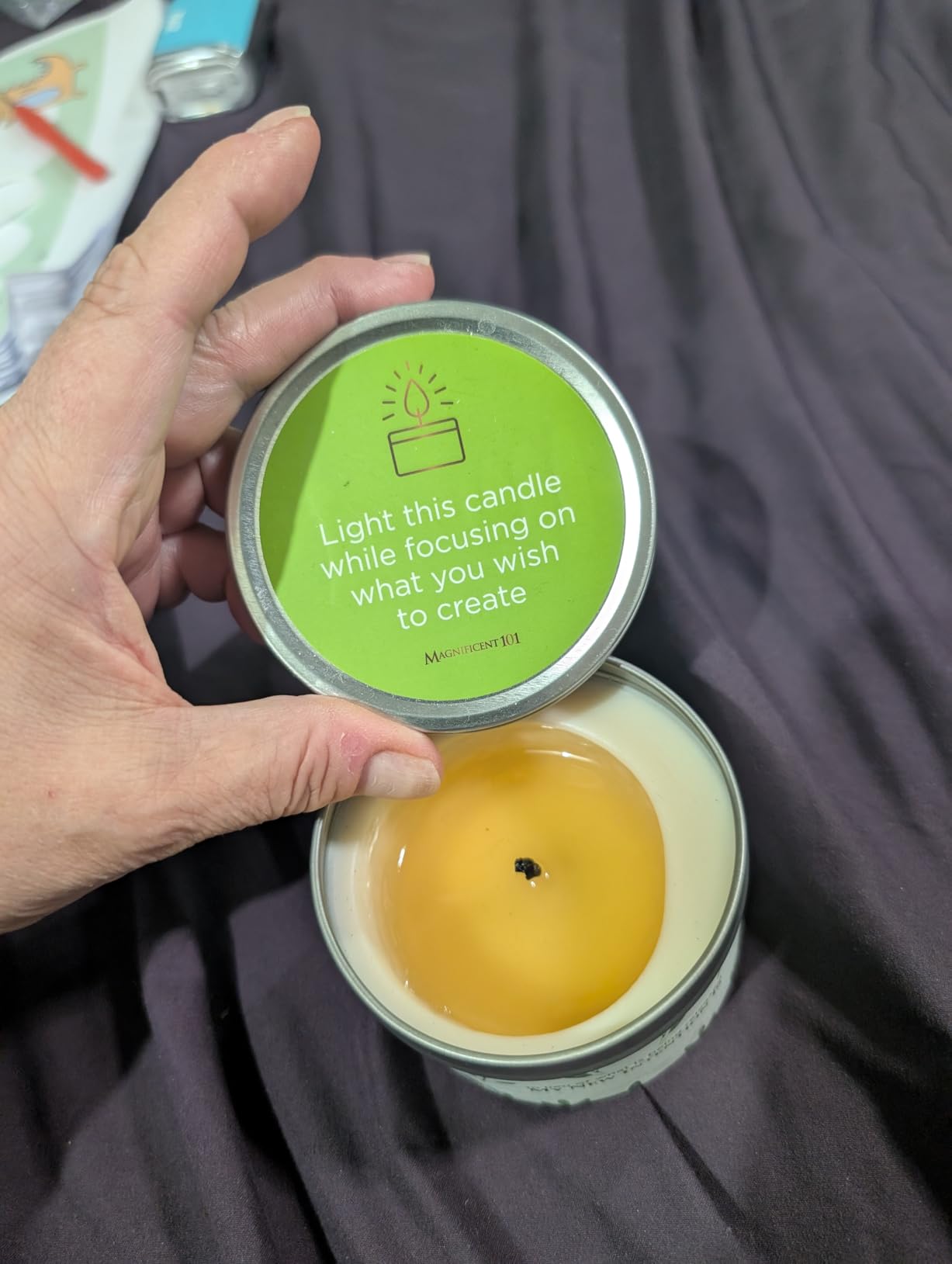 Magnificent 101 Long Lasting Pure White Sage Candle - 6 Oz - 35 Hour Burn Time - Organic, All Natural, Soy Candle to Cleanse Your Home & Calm, Soothe customer photo 1