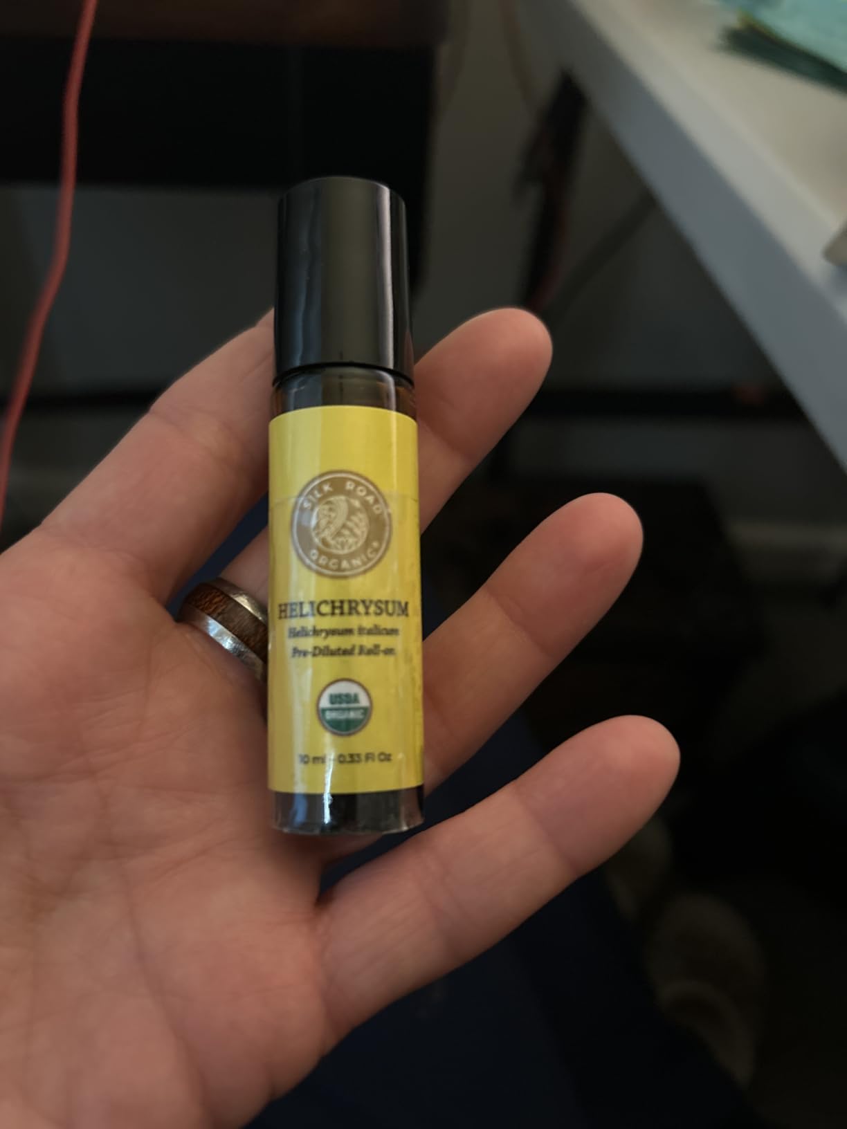 Silk Road Organic Lavender Essential Oil Roll On for Stress Relief, Sleep, Calm & Relaxation | USDA Certified Aromatherapy Roller (10 ml) customer photo 1