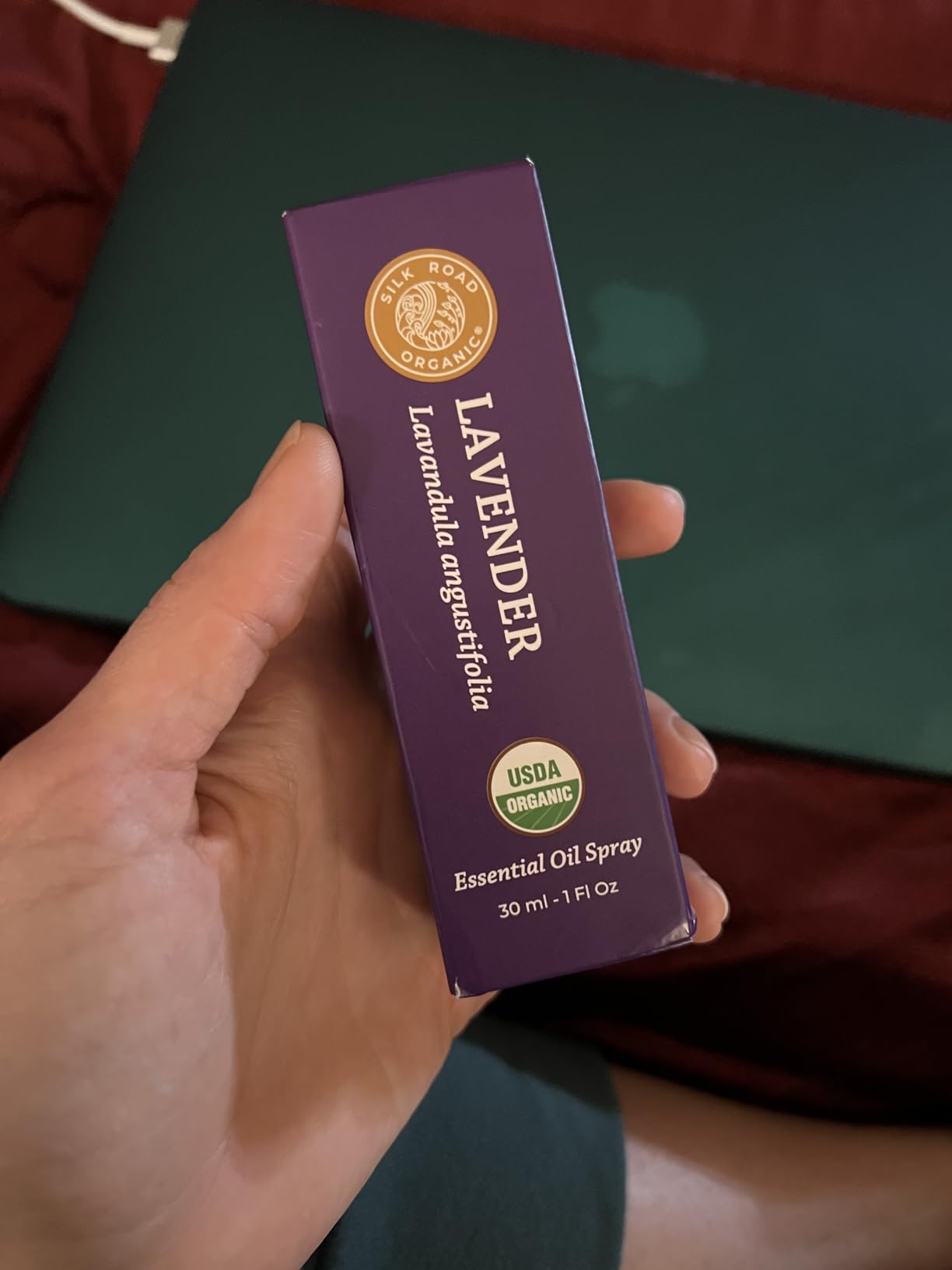 Silk Road Organic Lavender Essential Oil Roll On for Stress Relief, Sleep, Calm & Relaxation | USDA Certified Aromatherapy Roller (10 ml) customer photo 2
