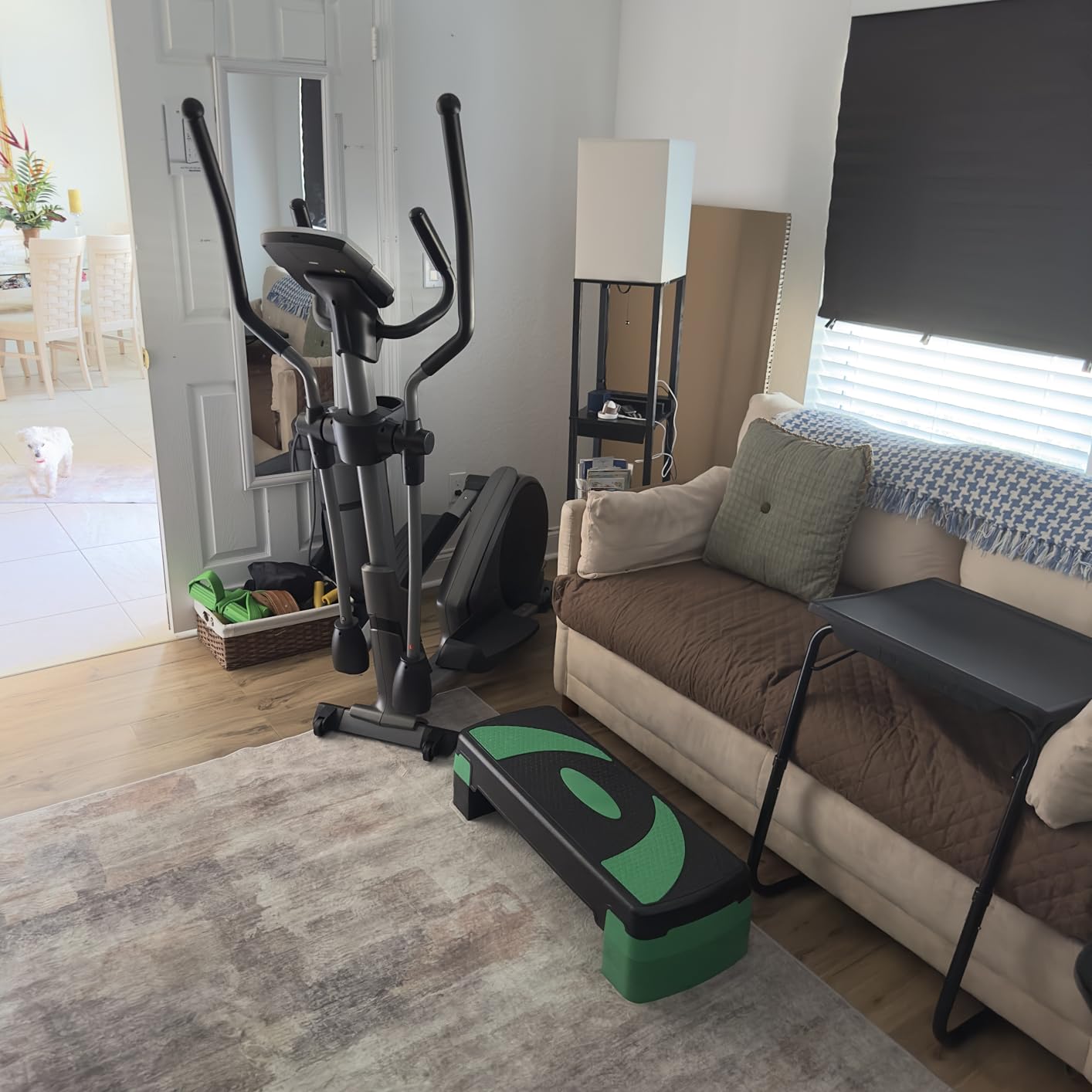 Sunny Health & Fitness Elliptical Machine with Extended Stride, Ultra Quiet 300 lbs Capacity Cross Training Cardio Fully Body Exercise for Home, Sunny Fit App Access, Optional 12