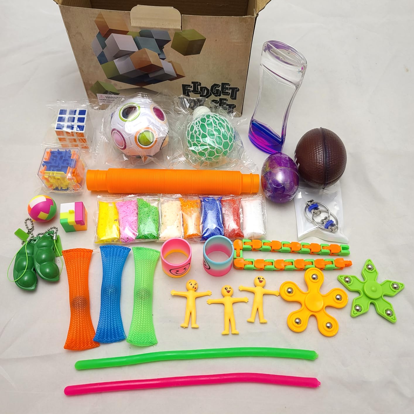 Fidget Toy Set, 35 Pcs Sensory Toy for ADD, OCD, Autistic Children, Adults, Anxiety Autism to Stress Relief and Anti Anxiety with Motion Timer, Perfect for Classroom Reward with Gift Box customer photo 1