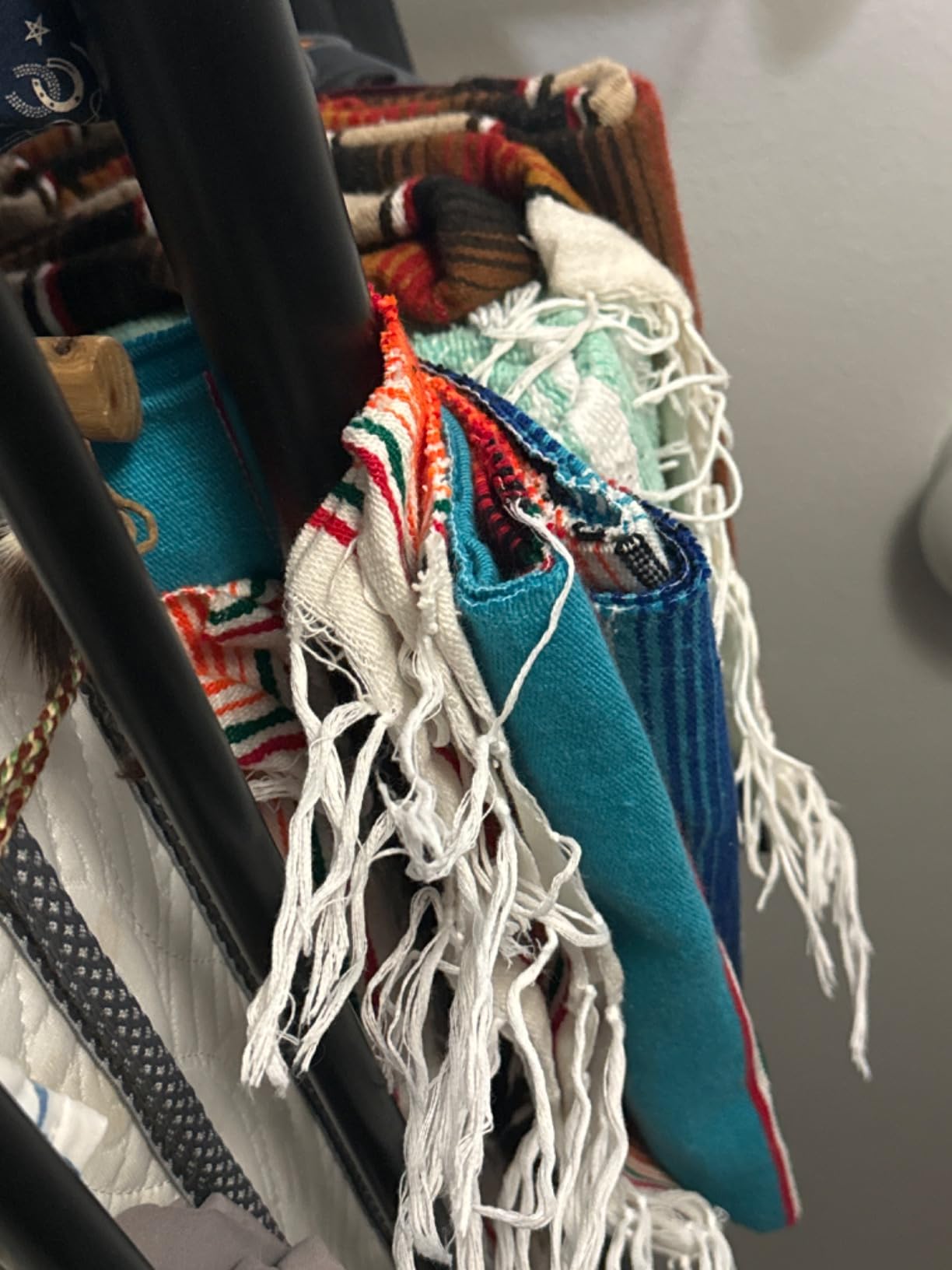 Benevolence LA Mexican Blanket, Authentic Handwoven Yoga Blanket & Outdoor Blanket, Made by Traditional Mexican Artisans customer photo 1