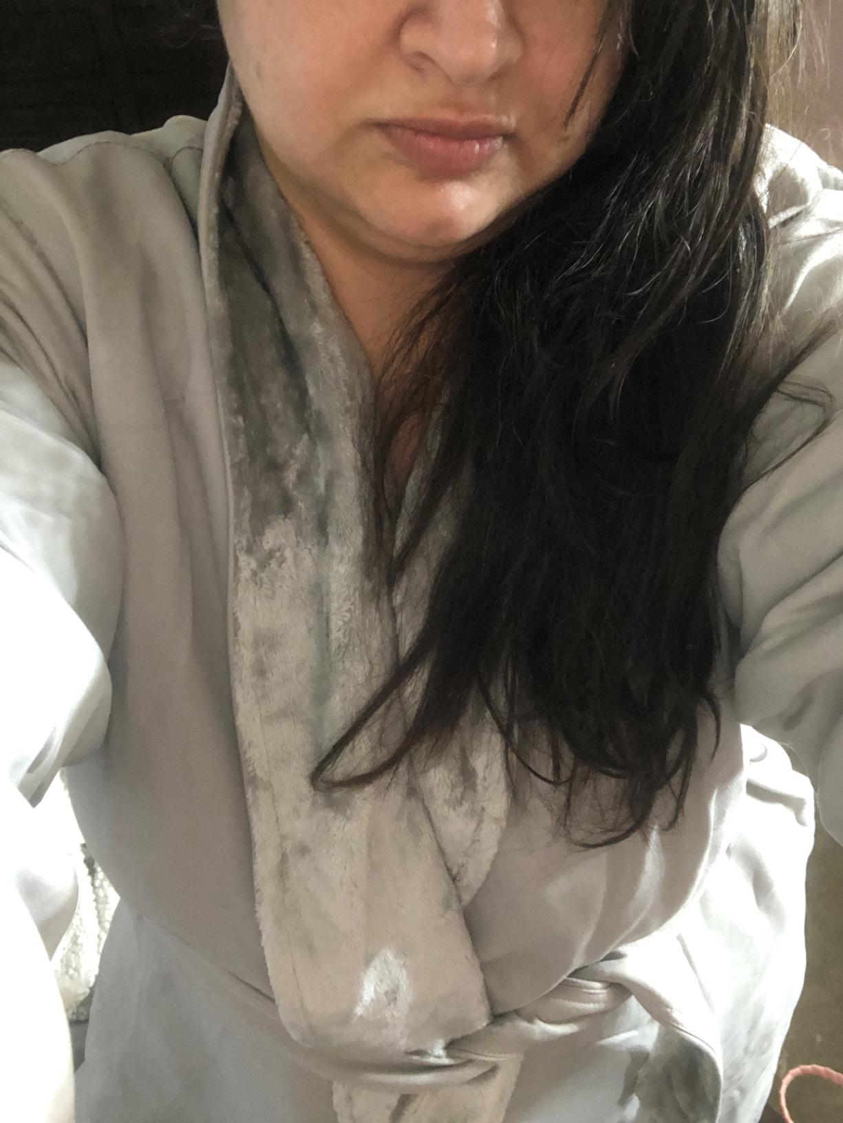 Mansfield Unisex Spa Microfiber Shimmer Lined Shawl Collar Robe customer photo 1