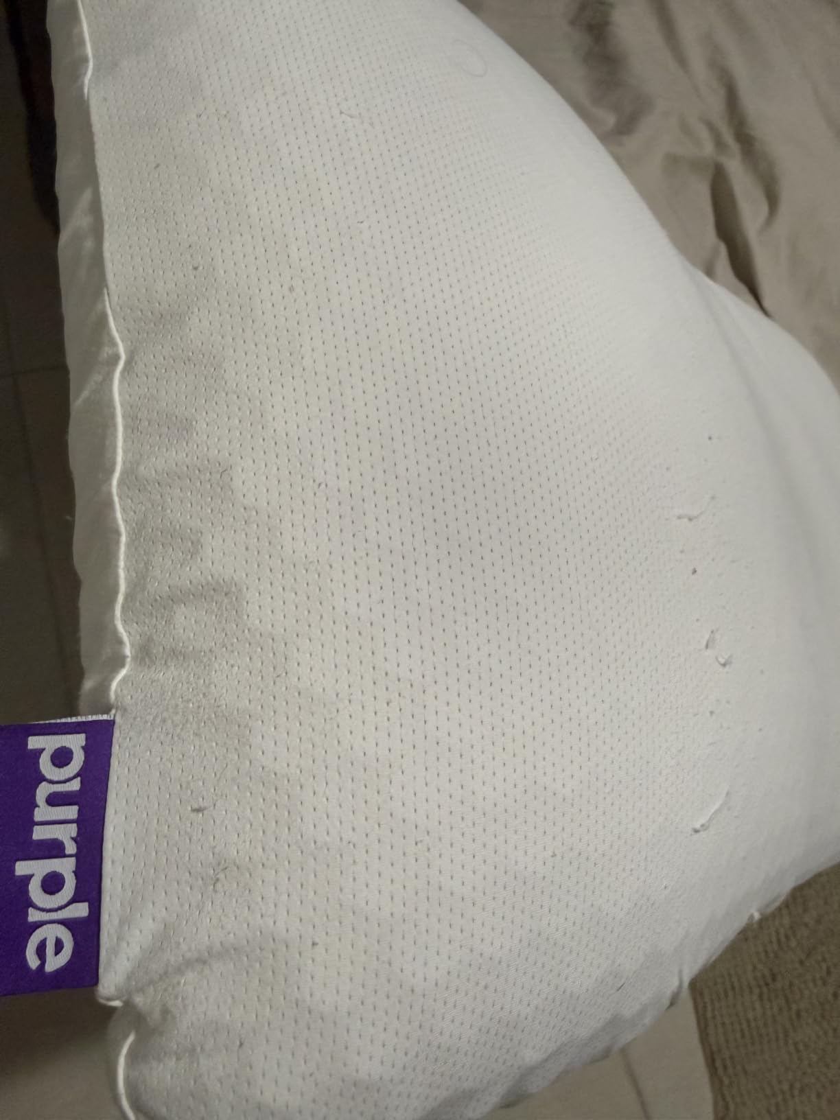 Purple Harmony Pillow - Medium Loft, Standard Size - Cooling Gel Neck and Side Sleeper Pillow, Weightless Medium Feel, GelFlex Grid and Talalay Latex Foam for Pressure-Relieving Support customer photo 2