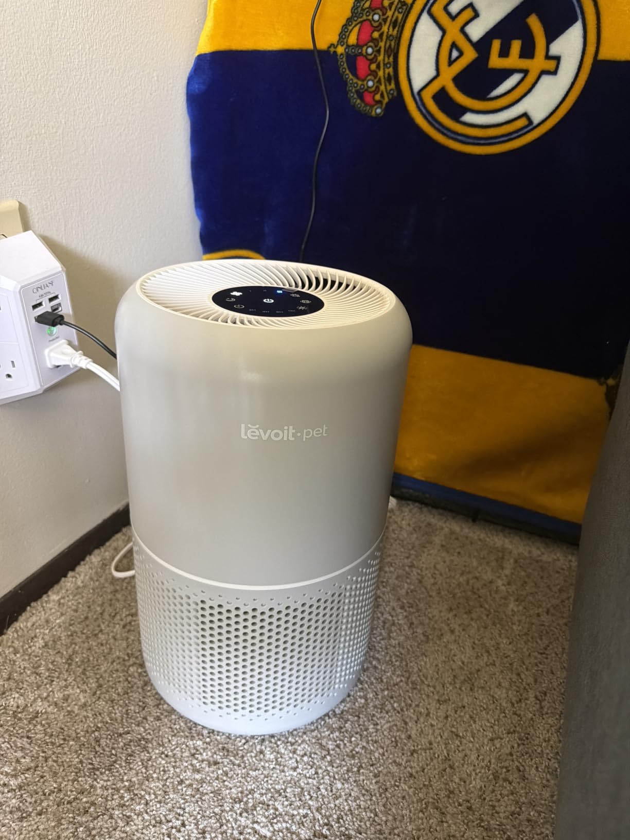 LEVOIT Air Purifier for Pets, Home, Large Rooms, and Bedrooms, HEPA Sleep Mode, AHAM VERIFIDE, Efficient Filter for Pet Dander, Odors, Captures Smoke, Dust, Mold, Pollen, Pet Lock, Core P350-P, Grey customer photo 1