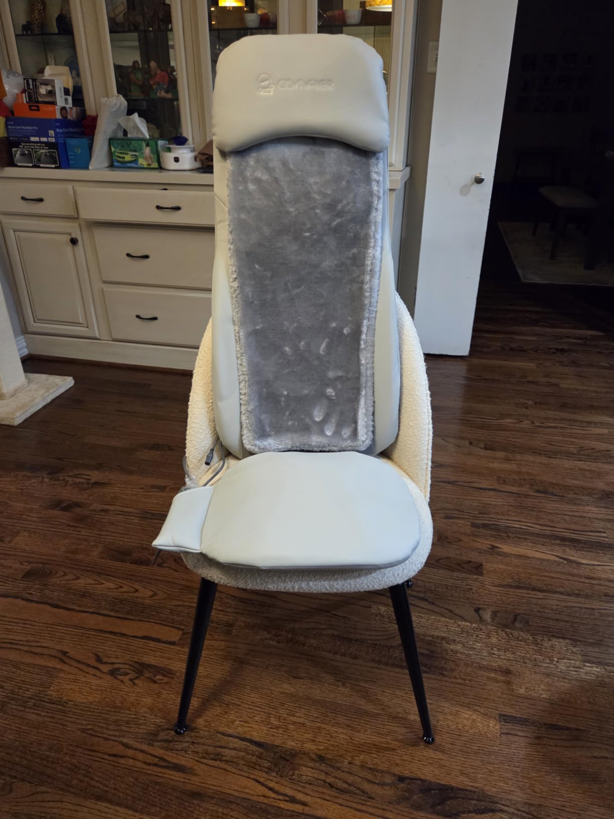 COMFIER Massager Chair with Heat, Shiatsu Neck Back Massager Portable with Compression & Rolling,Massage Chair Pad for Neck & Back for Muscle Tension Relief, Father Day Gift customer photo 2