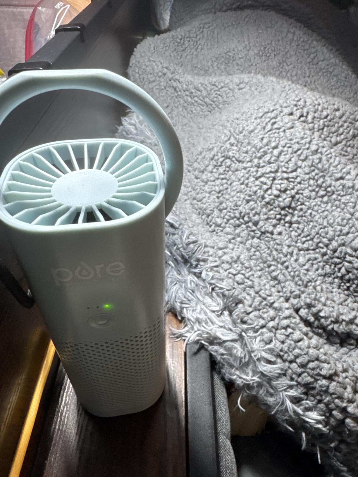 Pure Enrichment PureZone Mini Portable Air Purifier - Cordless True HEPA Filter Cleans Air & Eliminates 99.97% of Dust, Odors, & Allergens Close to You - Cars, School, & Office (White) customer photo 2