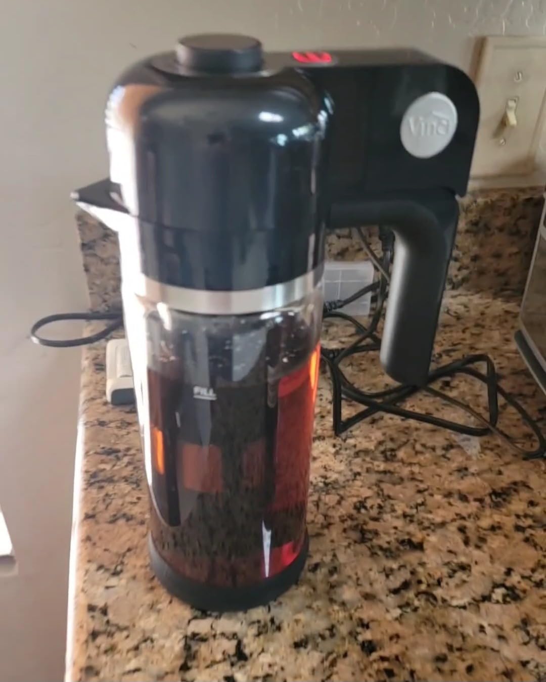 VINCI Express Cold Brew, Electric Cold Brew Coffee Maker in 10 minutes, Glass Carafe, 3 Brew Strength Settings & Cleaning Cycle, Easy to Use & Clean, Cold Brewer for Iced Coffee, 1.4 L customer photo 1